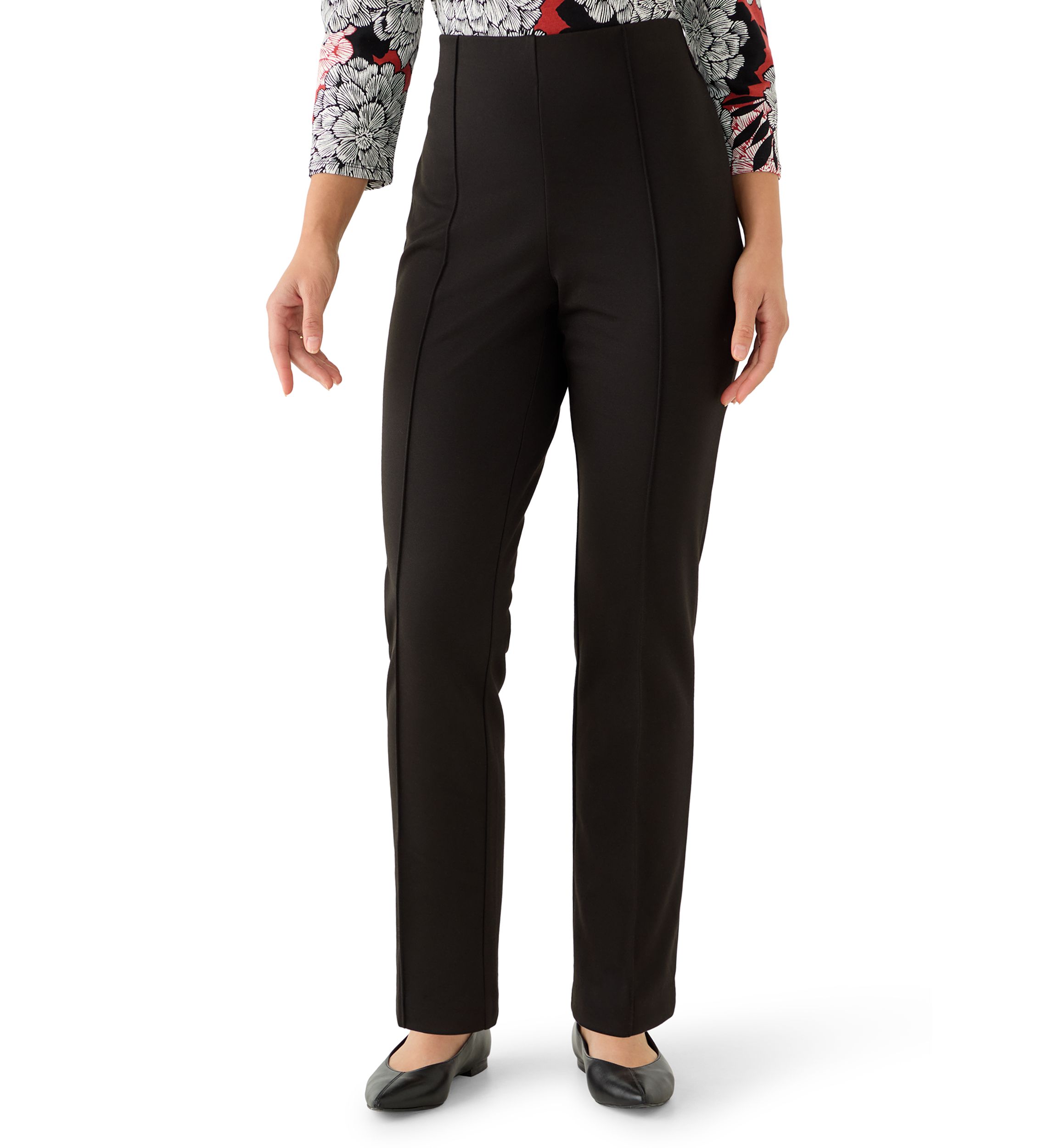Petite Hollywood Waist Ponte Pants