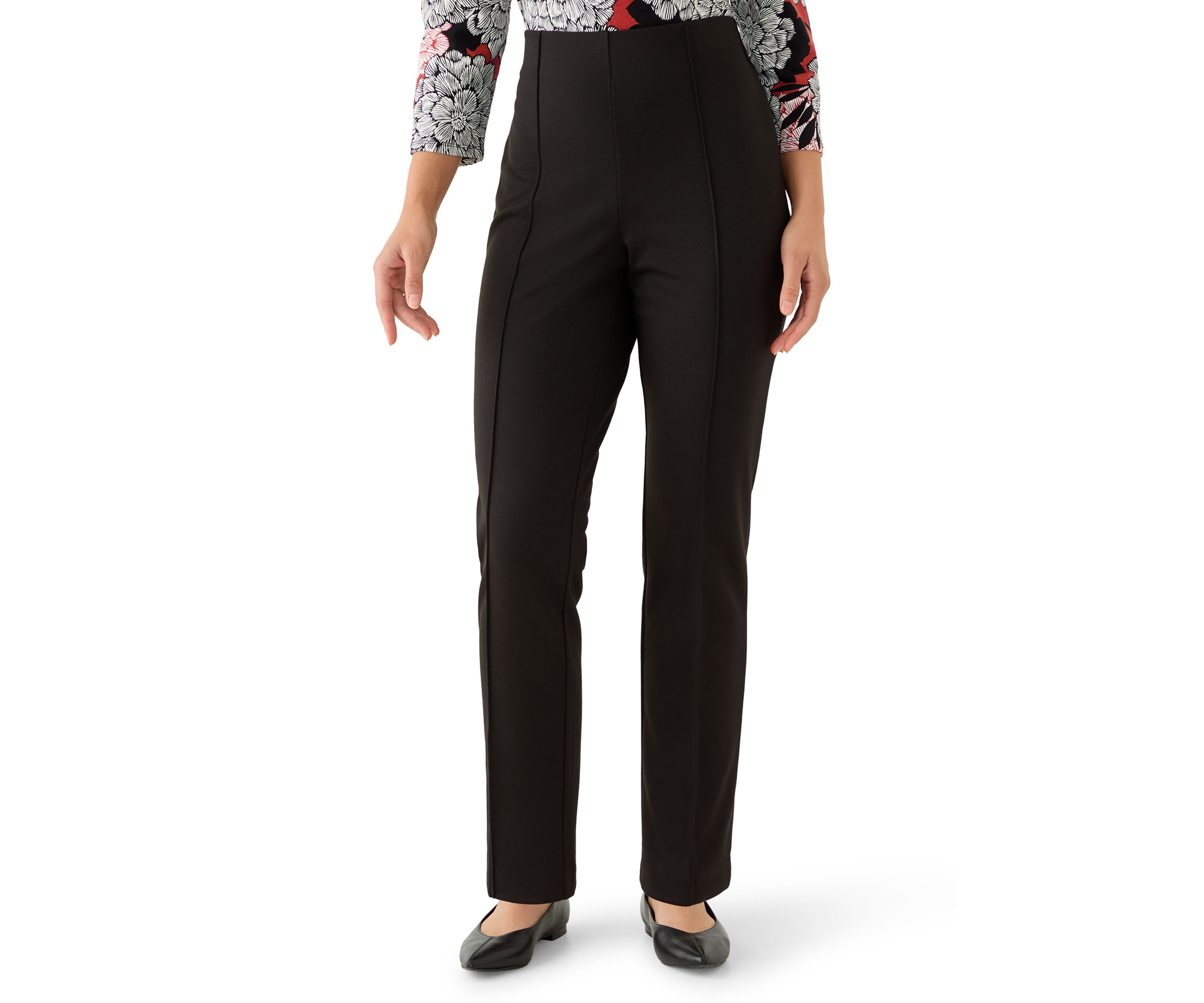 Petite Hollywood Waist Ponte Pants