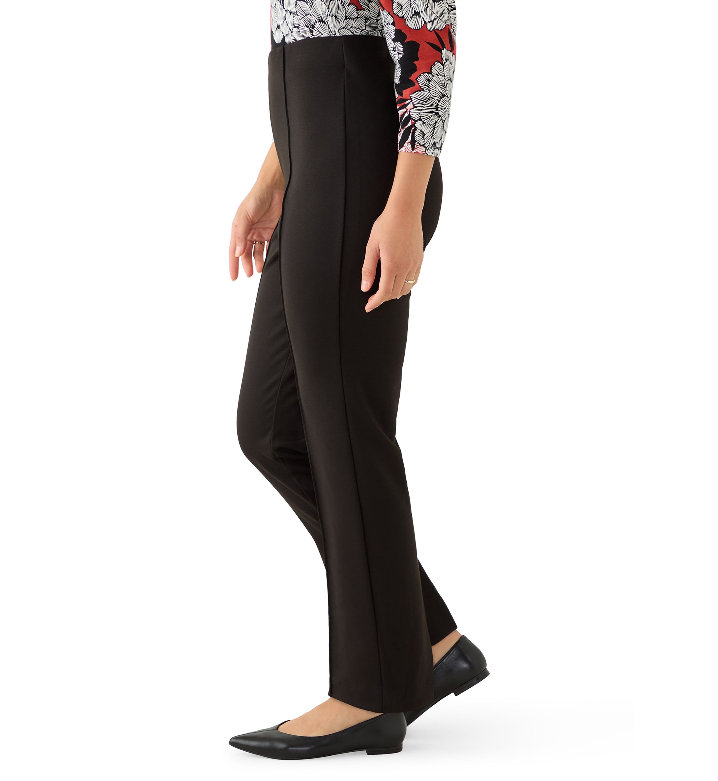 Petite Hollywood Waist Ponte Pants