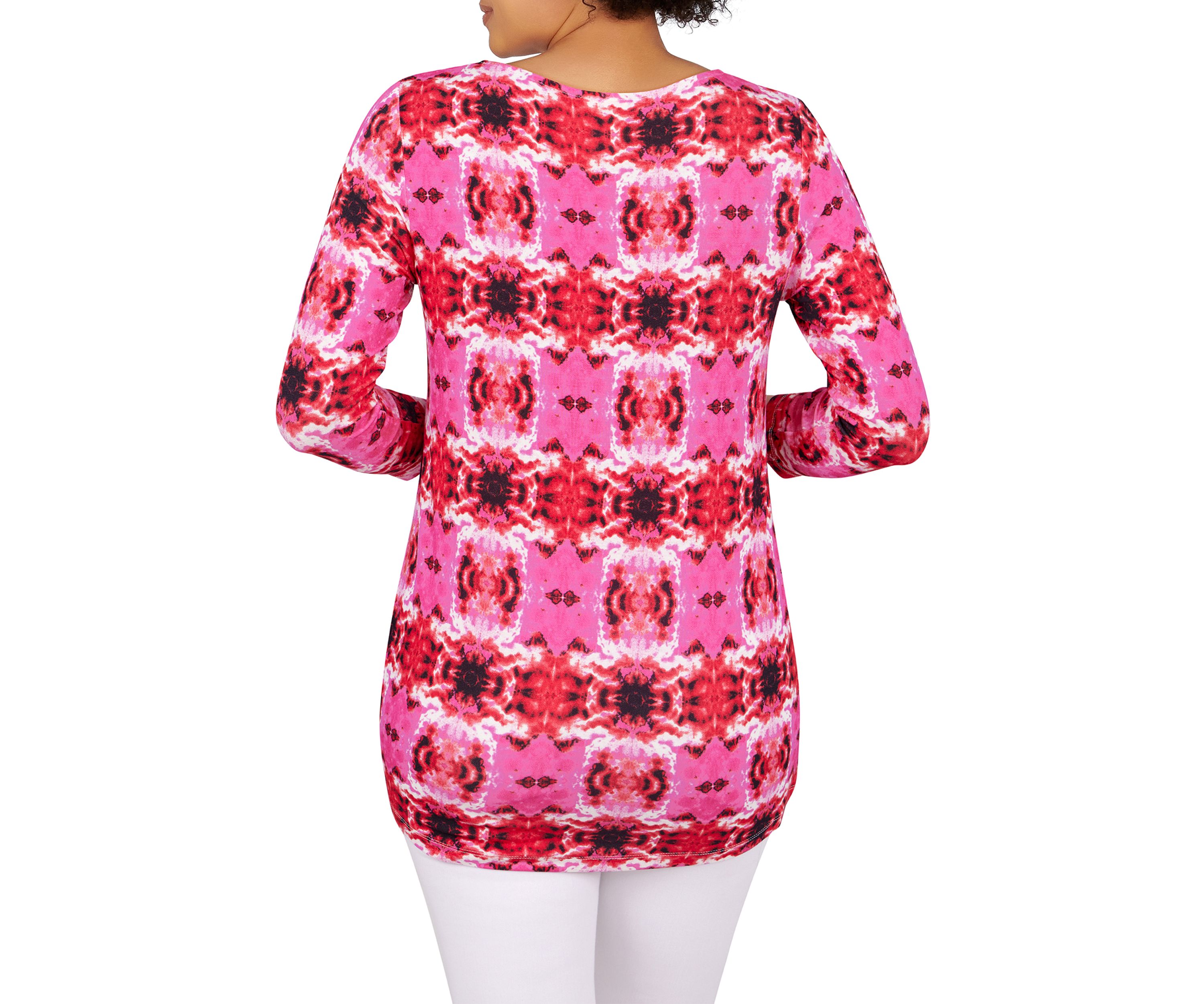 Petite Tie Dye Twist Top