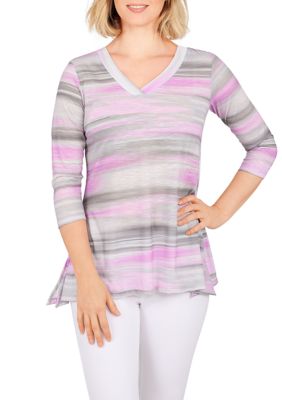 Petite Sunset Stripe Top