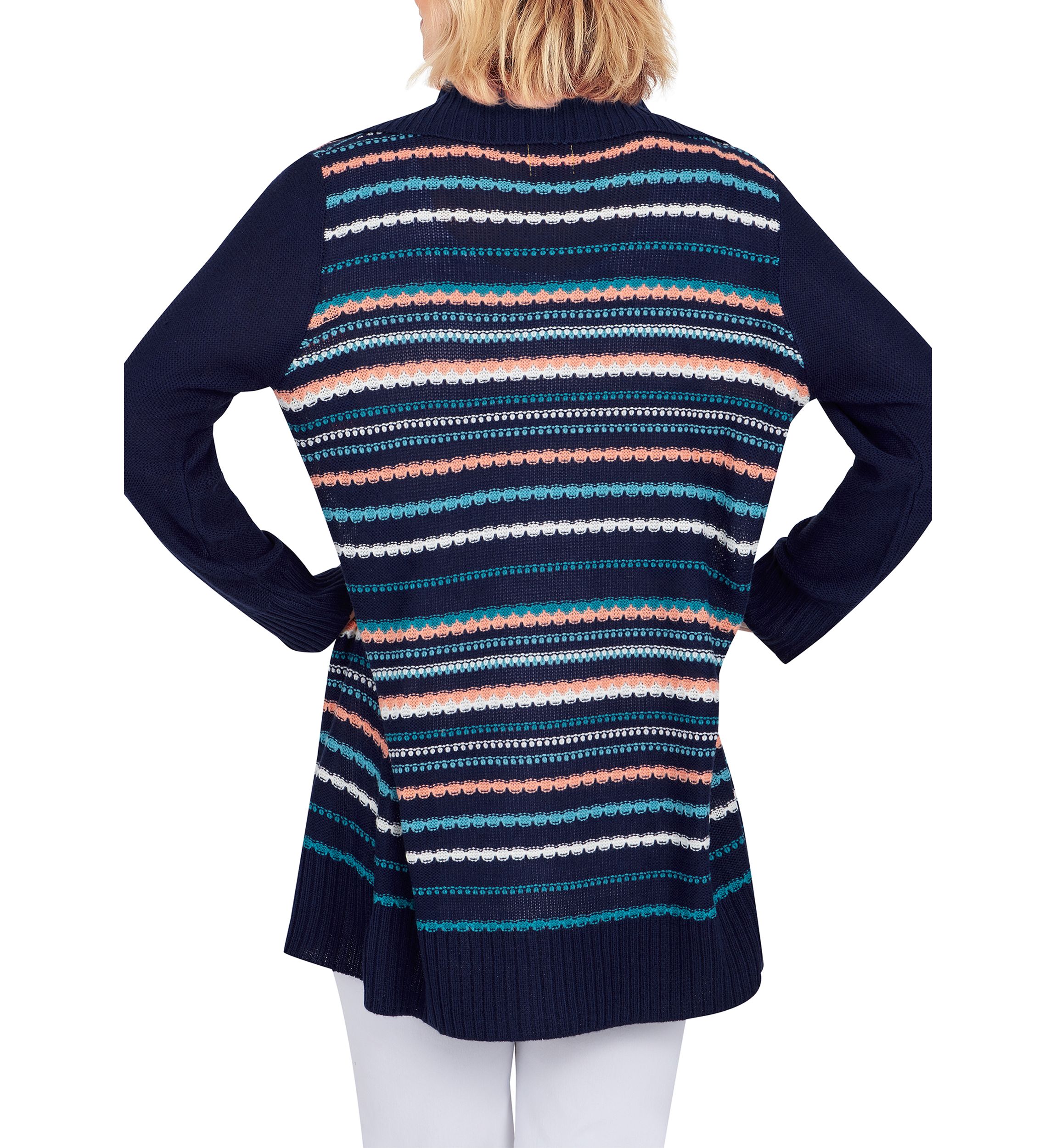 Womens Multi Stripe Cardigan