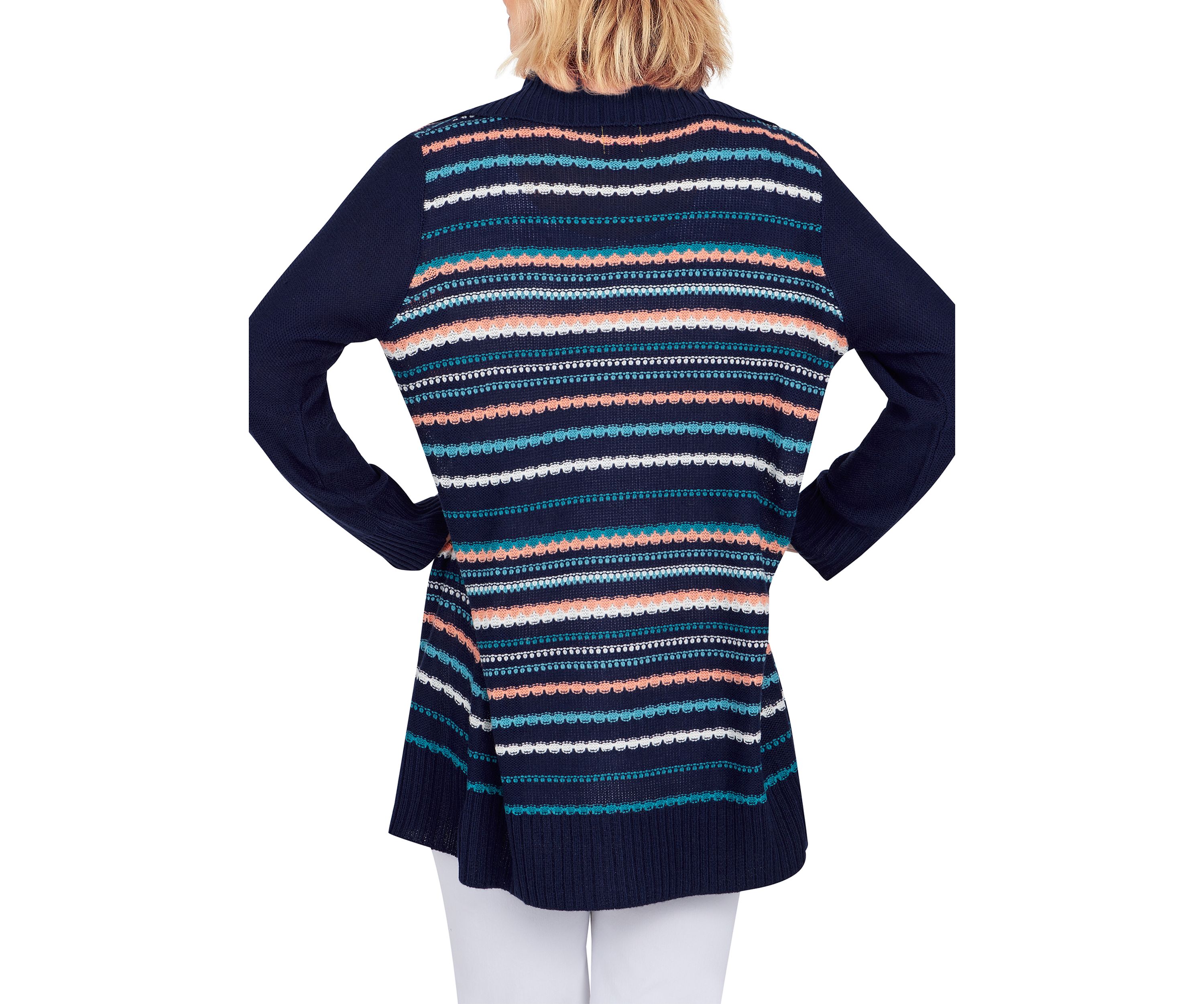 Womens Multi Stripe Cardigan