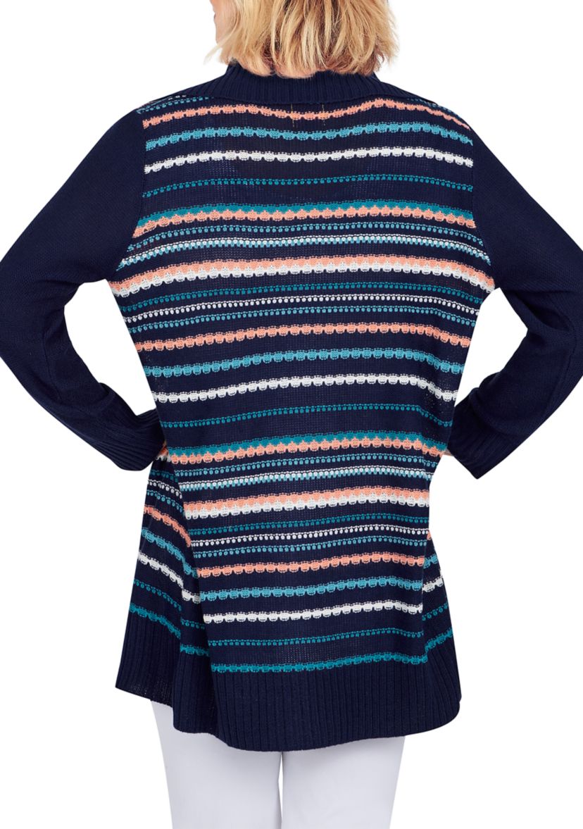 Womens Multi Stripe Cardigan