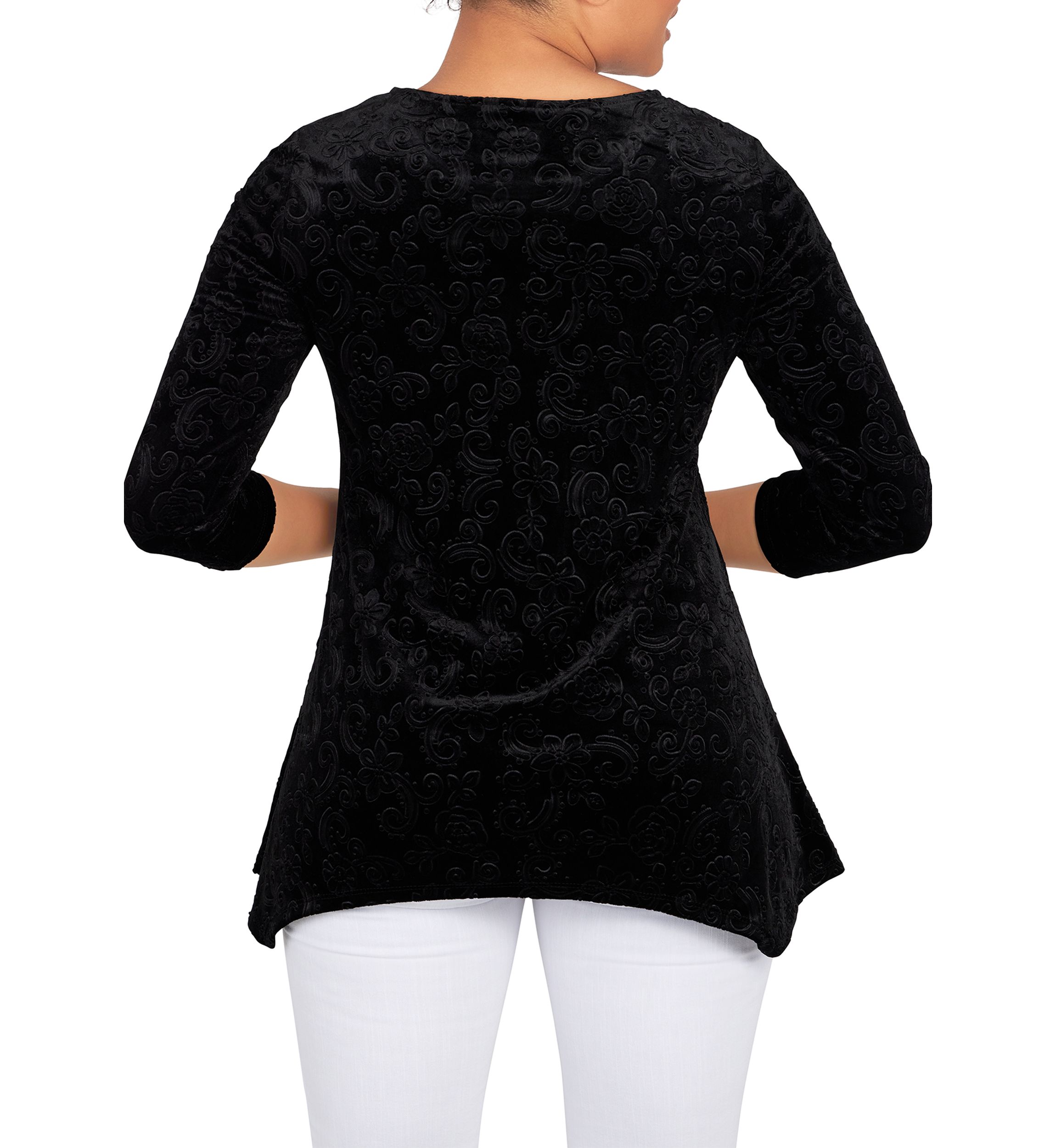 Plus Size Velour Top