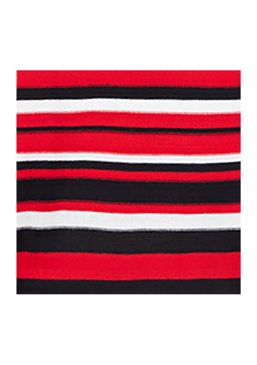 Petite Cowl Neck Stripe Sweater