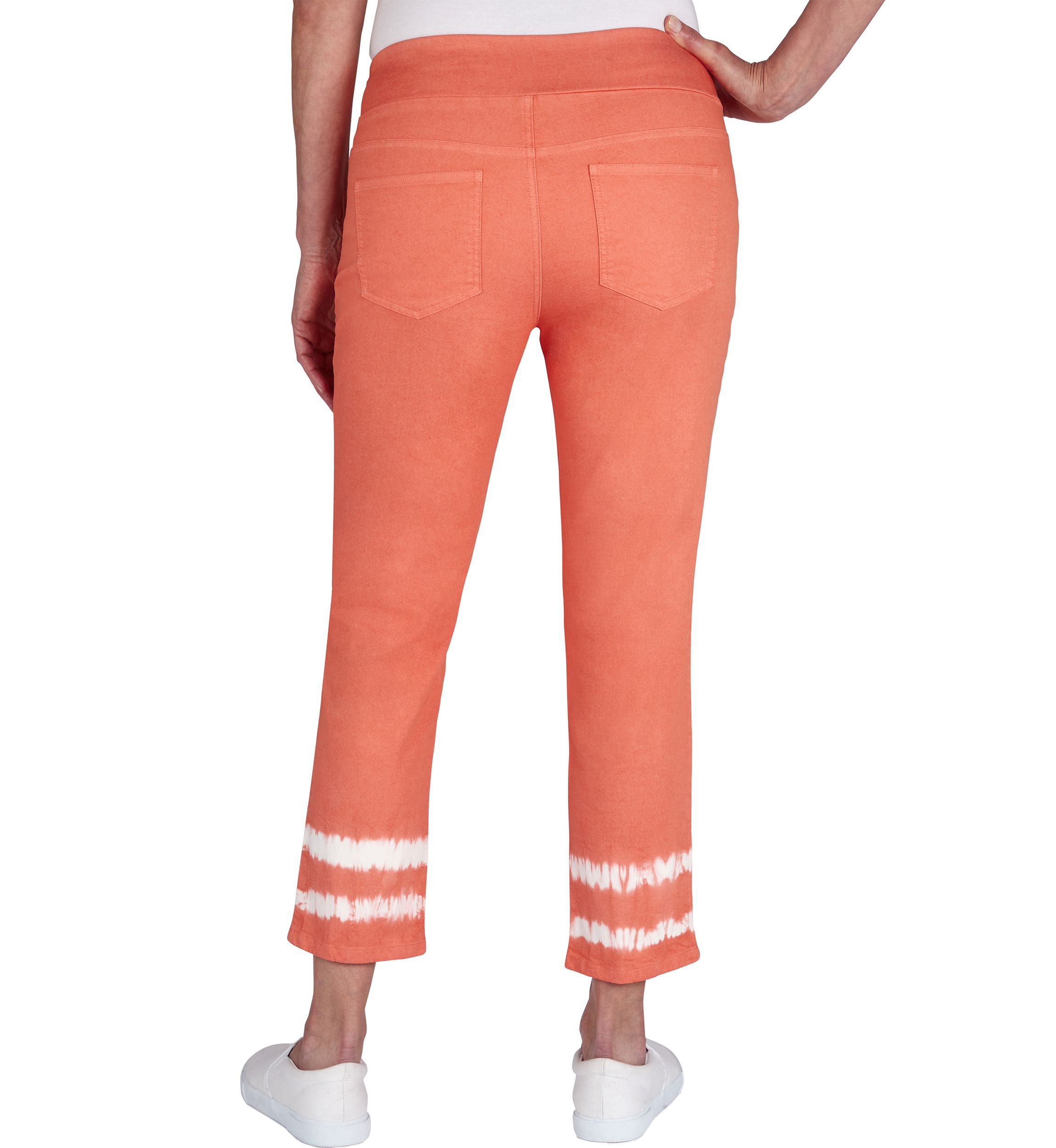 Petite Pull-On Mid-Rise Colored Denim Pants