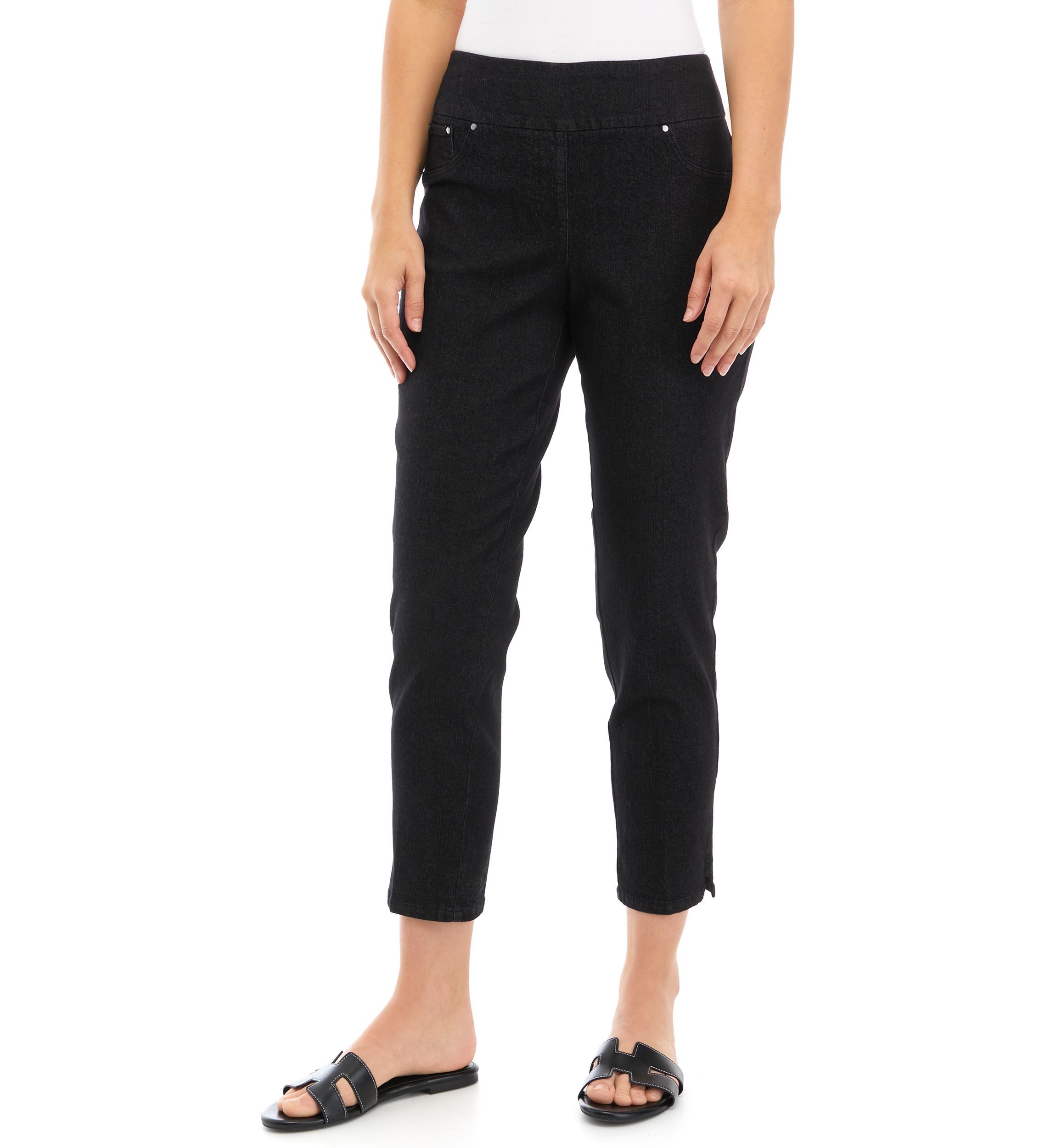Womens Extra Stretch Denim Ankle Pants