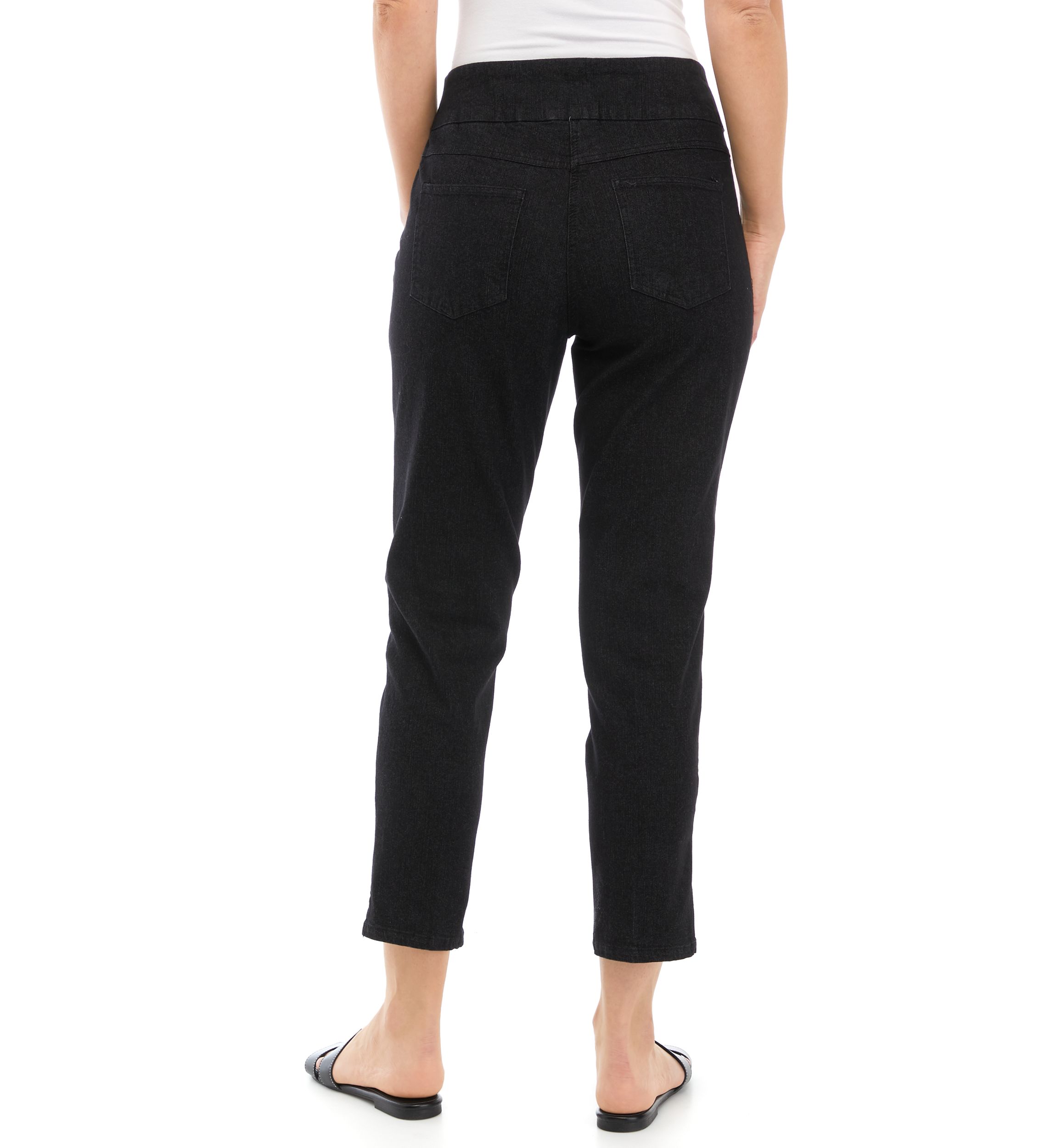 Womens Extra Stretch Denim Ankle Pants