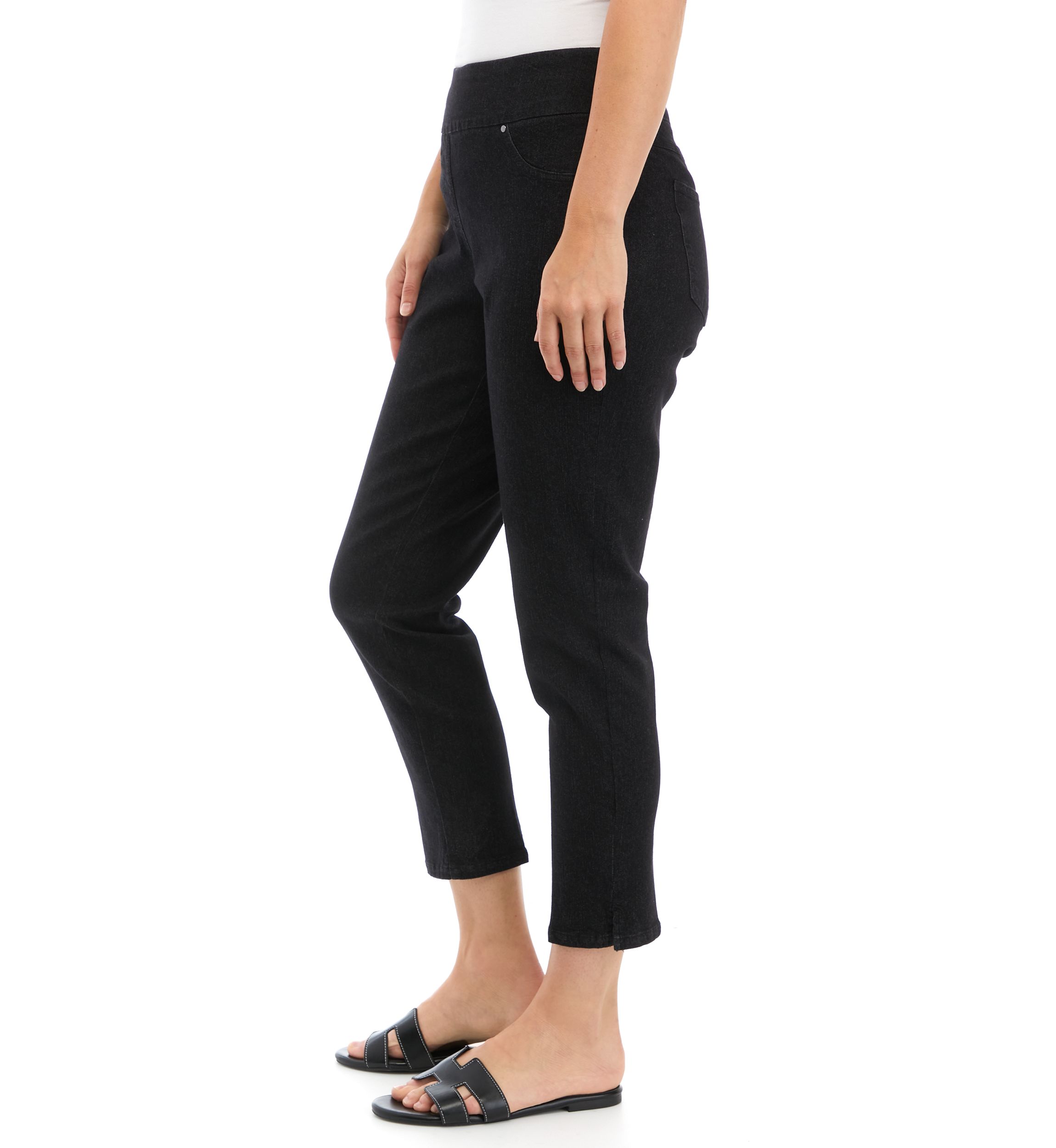 Womens Extra Stretch Denim Ankle Pants