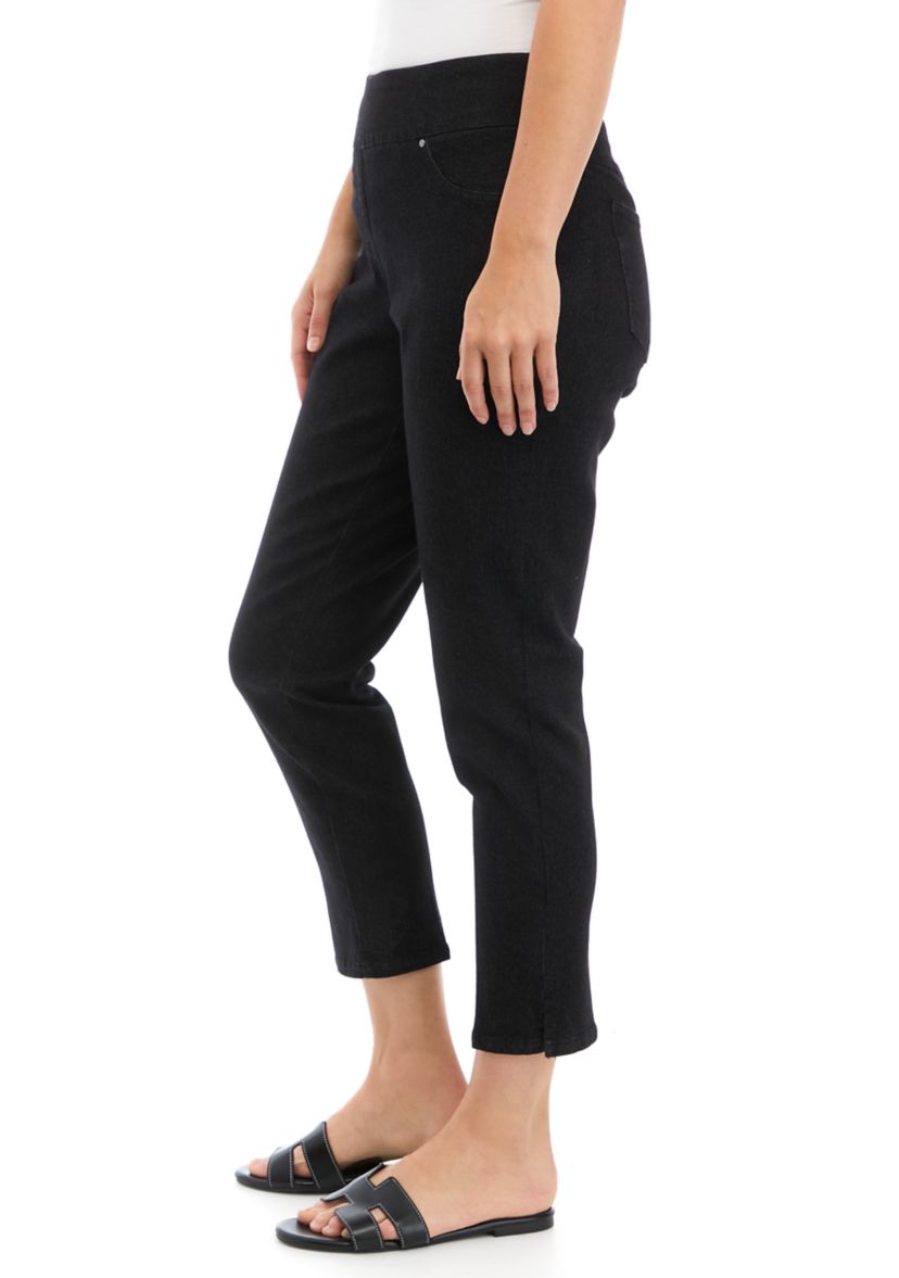 Womens Extra Stretch Denim Ankle Pants