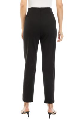 Women's Solid Seamed Ponte Pants