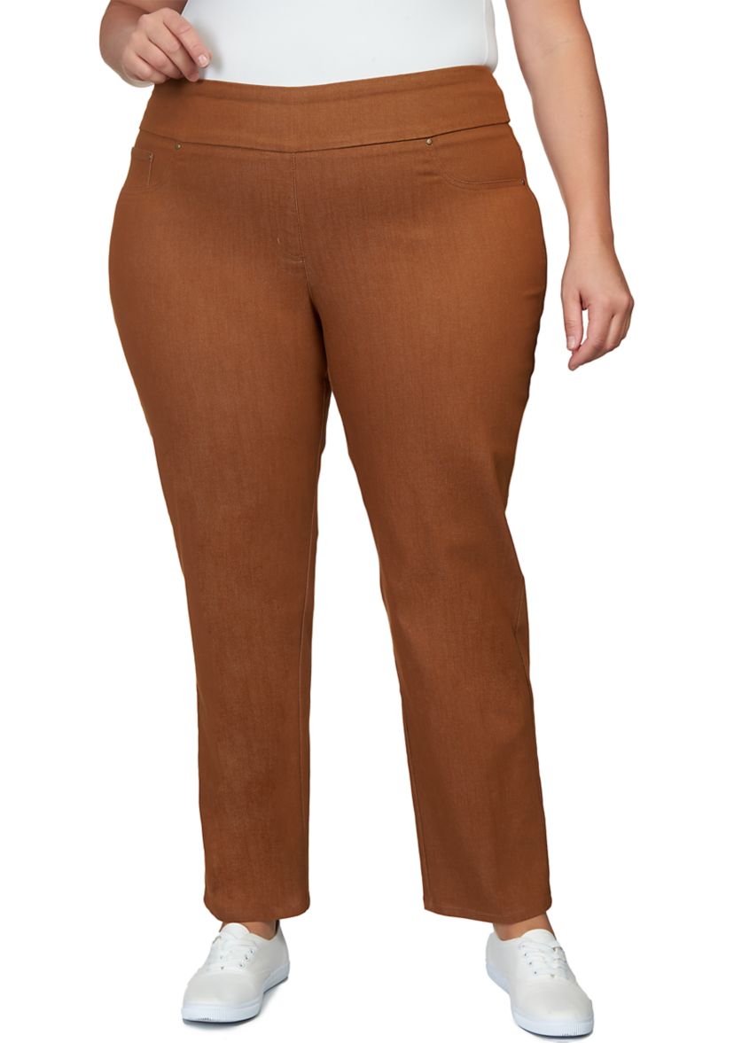 Plus Size Colored Denim Jeans
