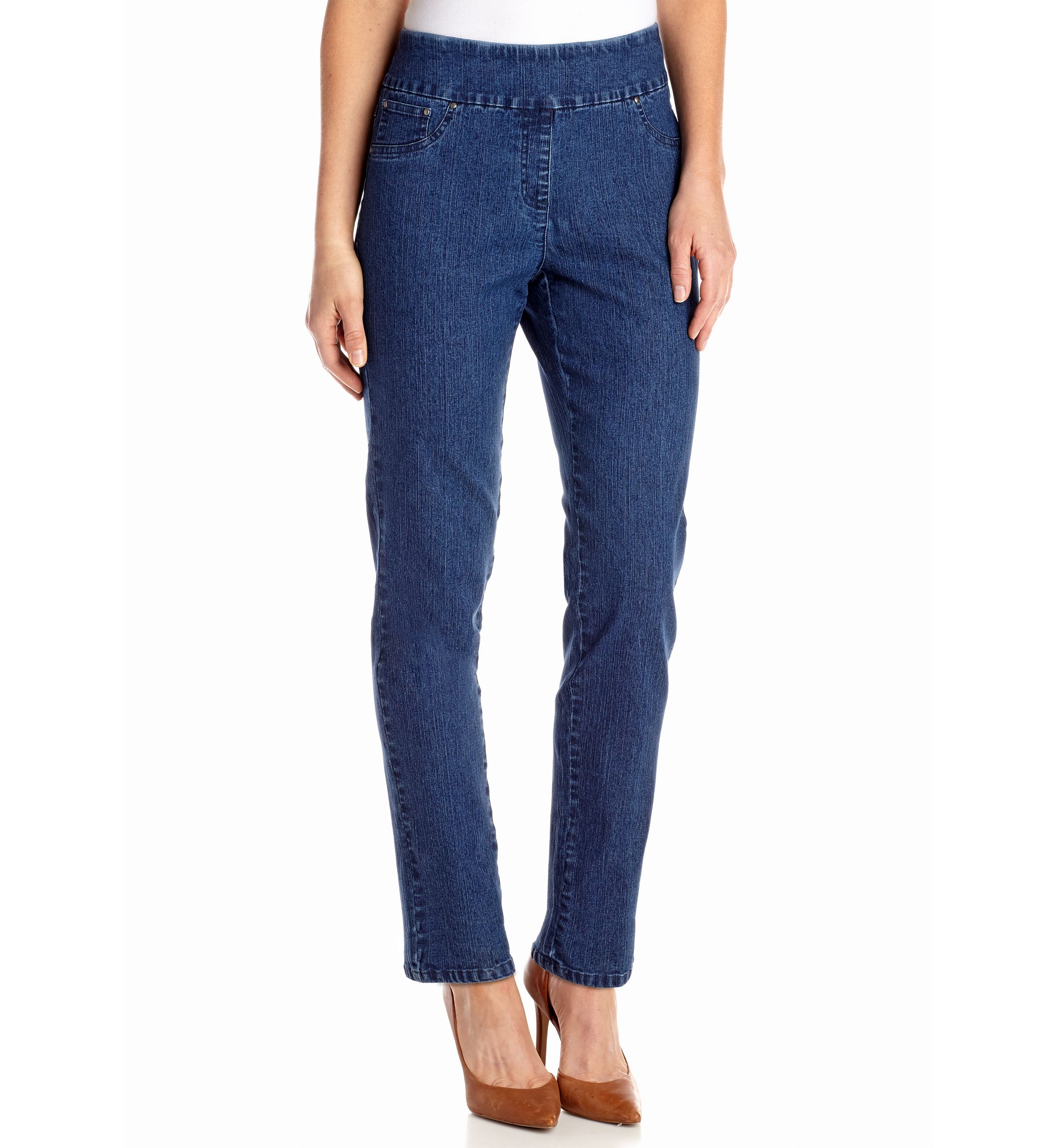 Womens Key Item Pull-On Jean Pants