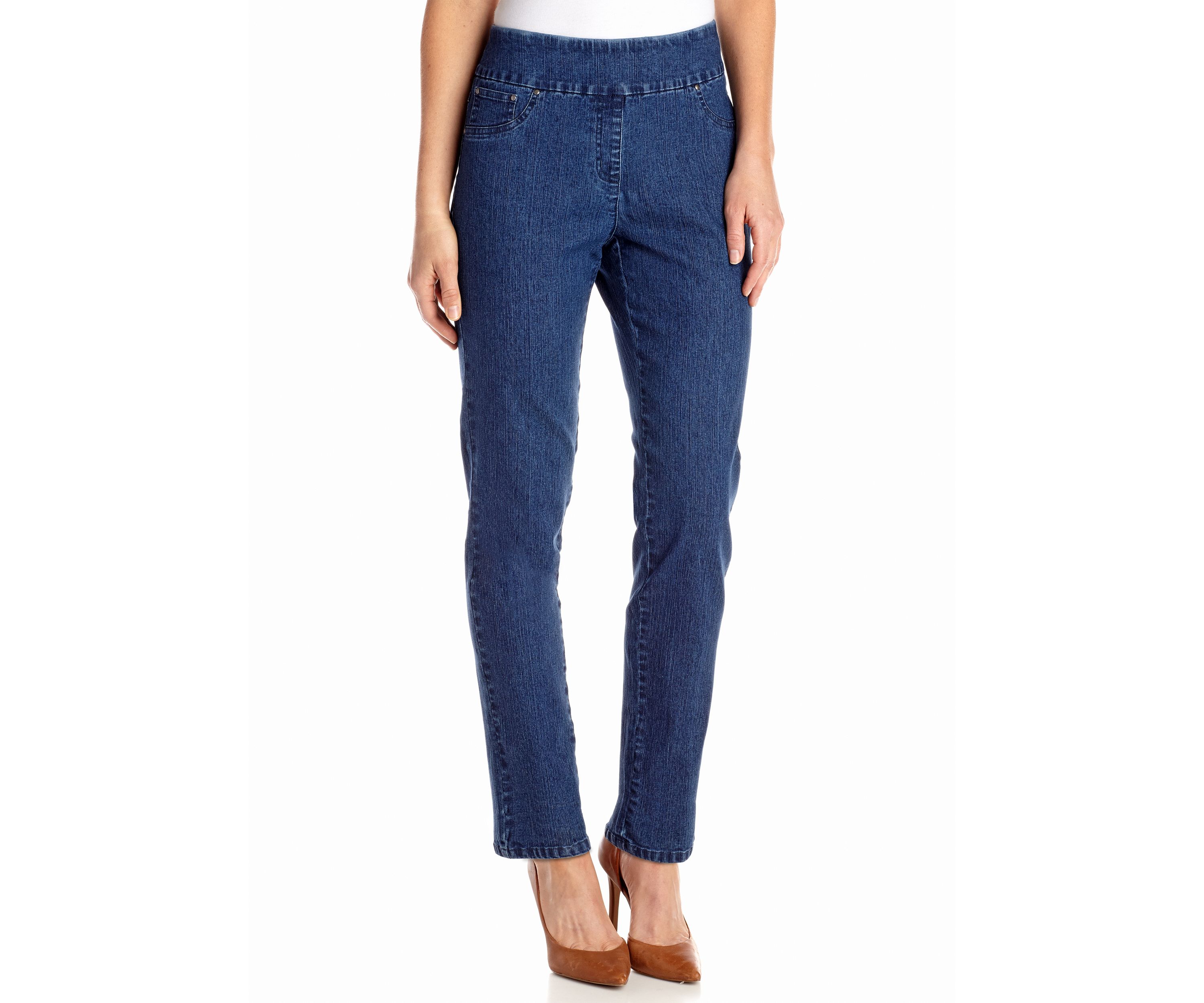 Womens Key Item Pull-On Jean Pants