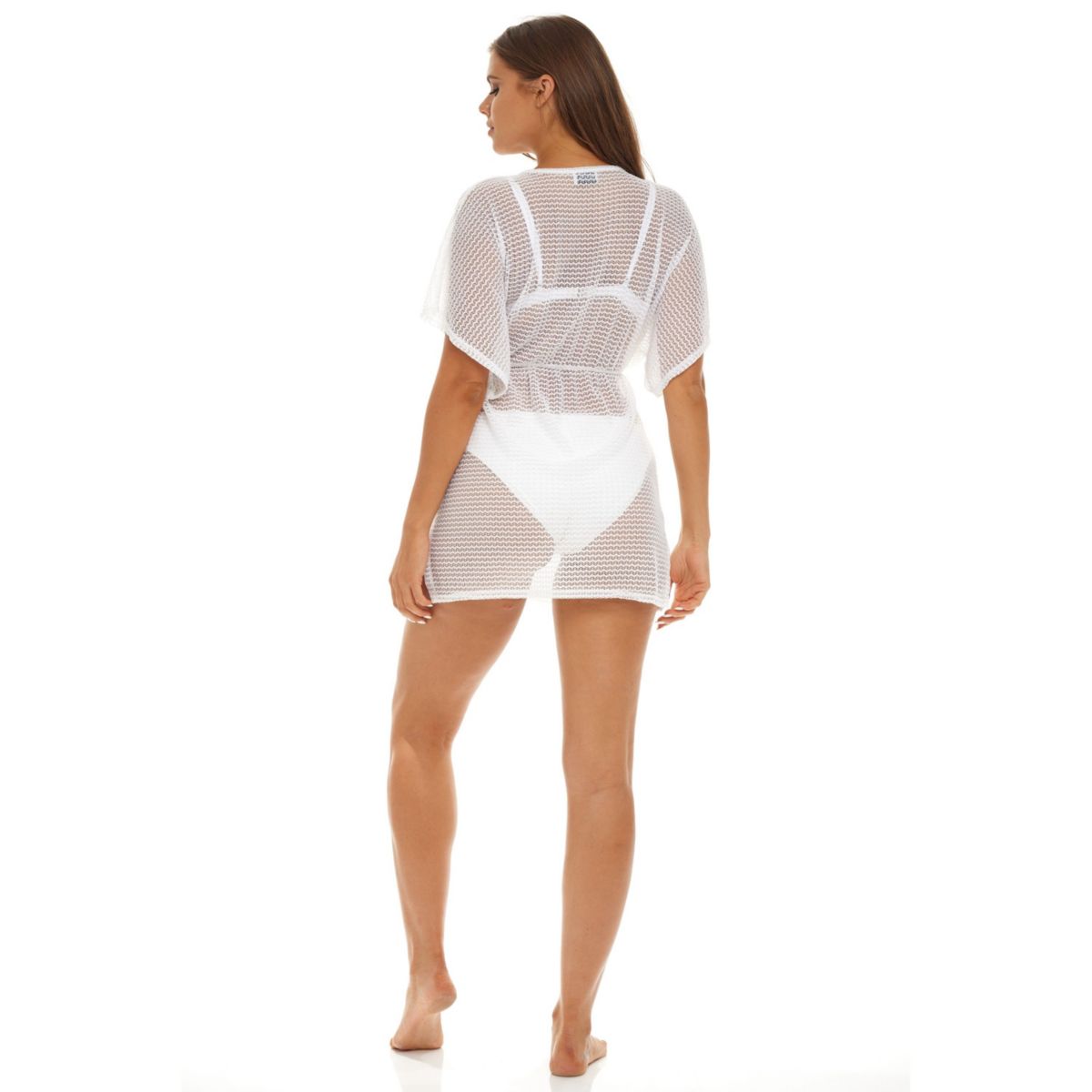 NAC23119  New Arrow Texture Dolman Sleeve Tunic