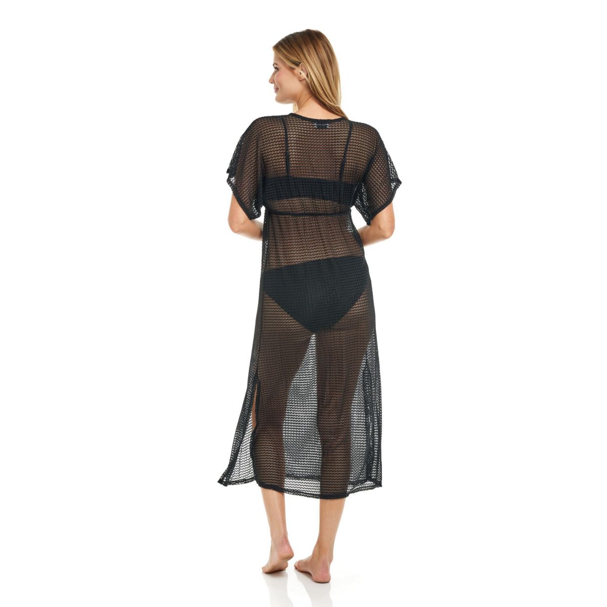 NAC24429 Textured Maxi Dress w/slit
