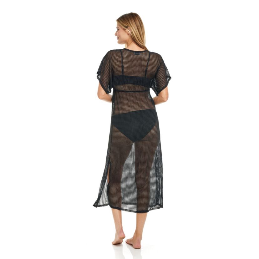 NAC24429 Textured Maxi Dress w/slit