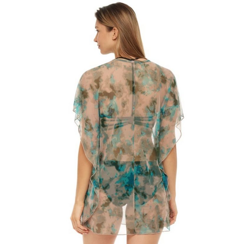 PMA17015 Printed Mesh- Kaftan