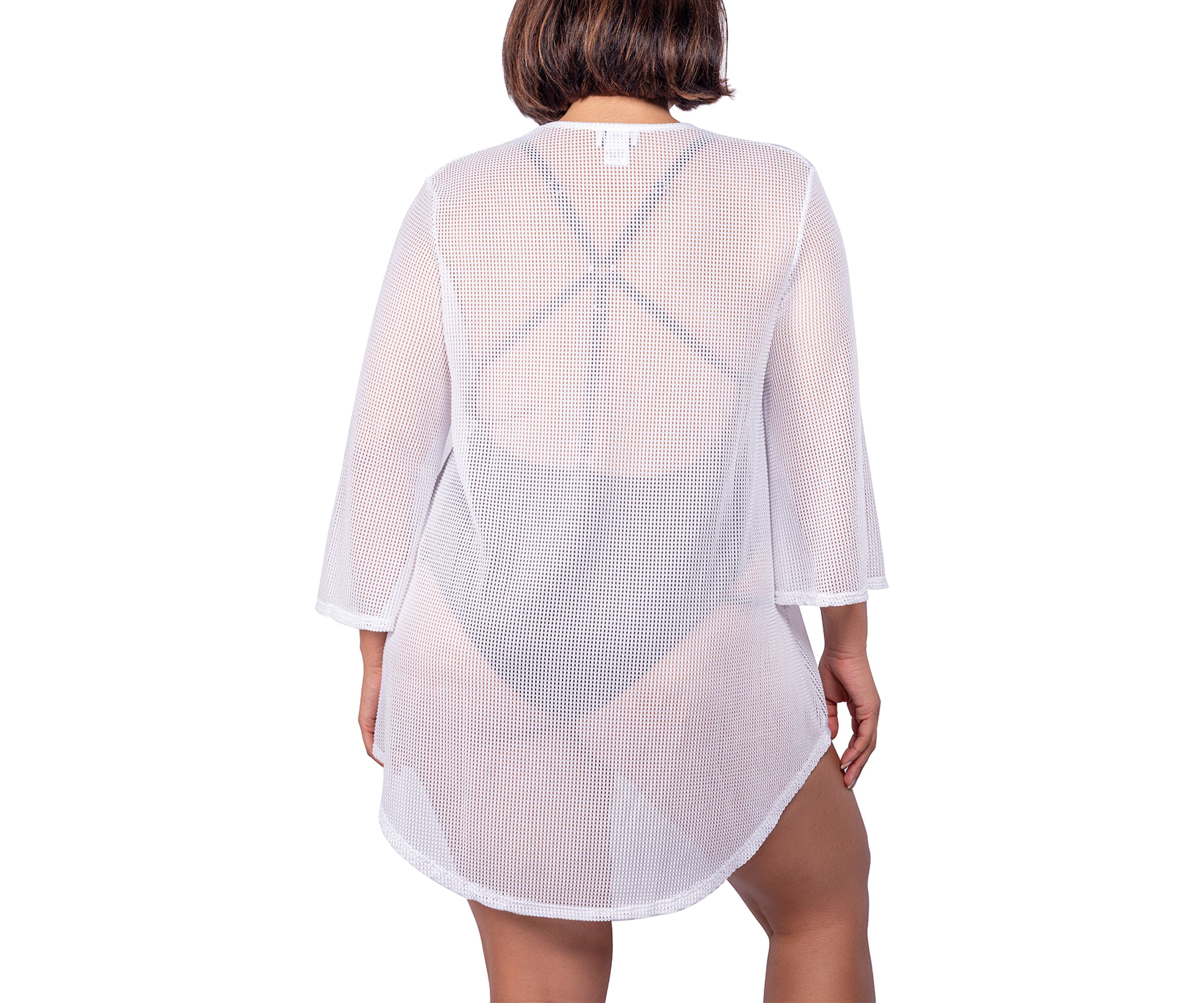 Plus Size V-Neck Swim Tunic 