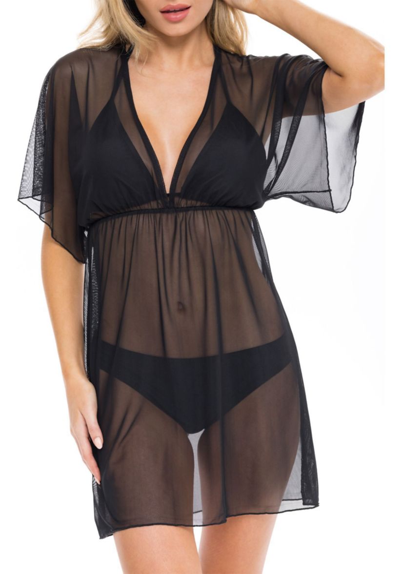 Mesh V-Neck Tunic