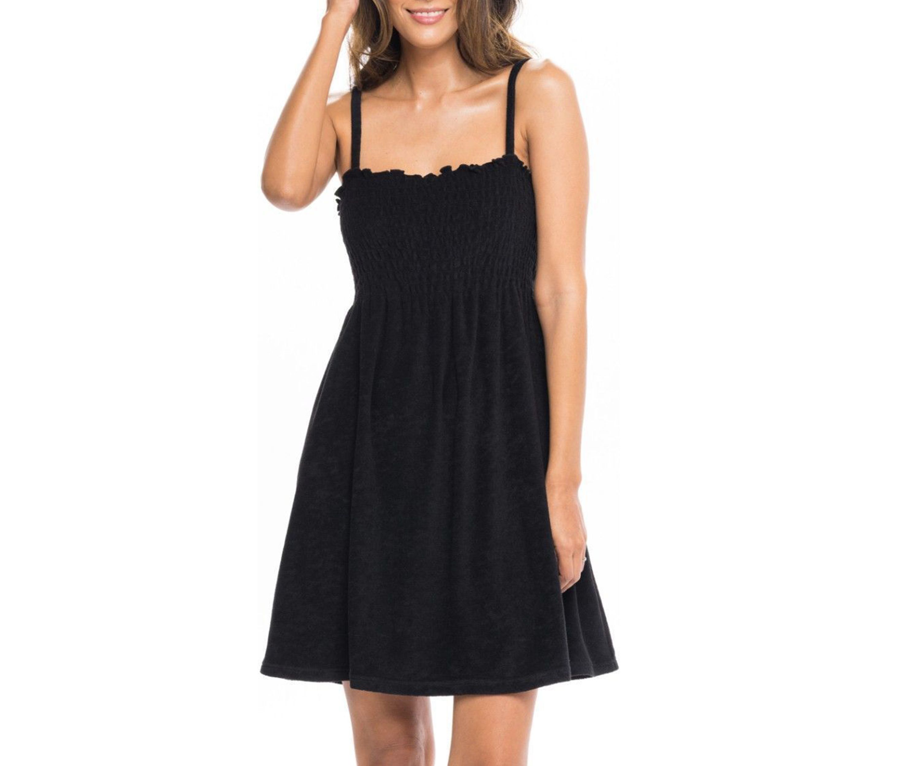 Terry Ruched Cover Up Dress