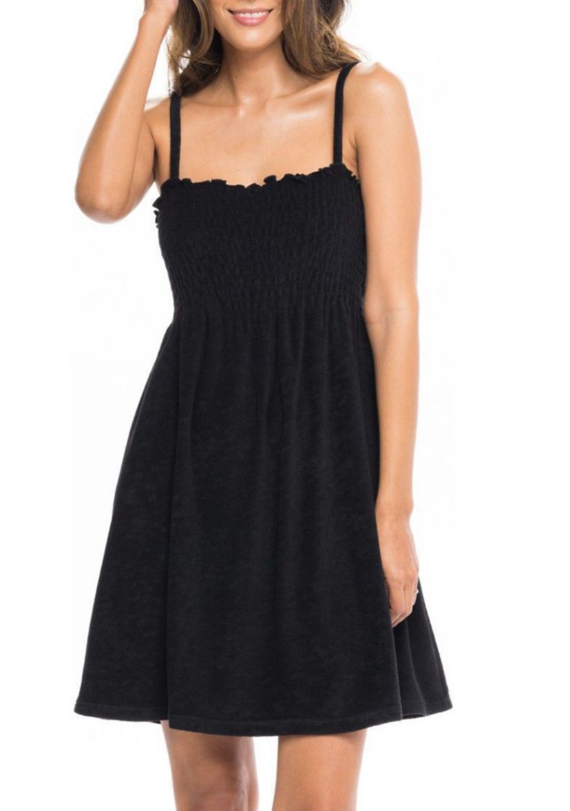 Terry Ruched Cover Up Dress