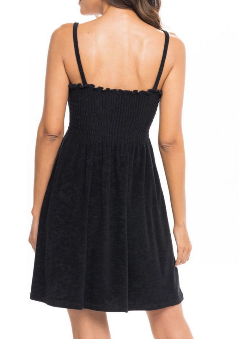 Terry Ruched Cover Up Dress