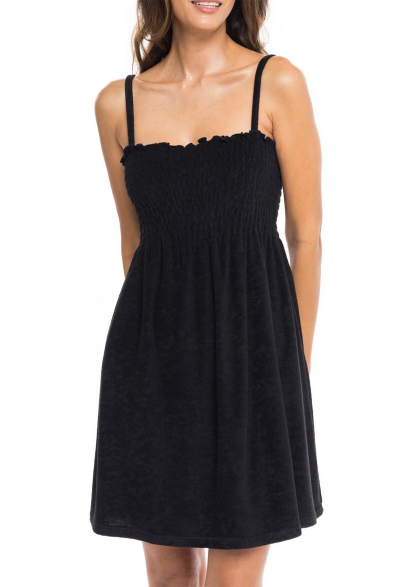 Terry Ruched Cover Up Dress