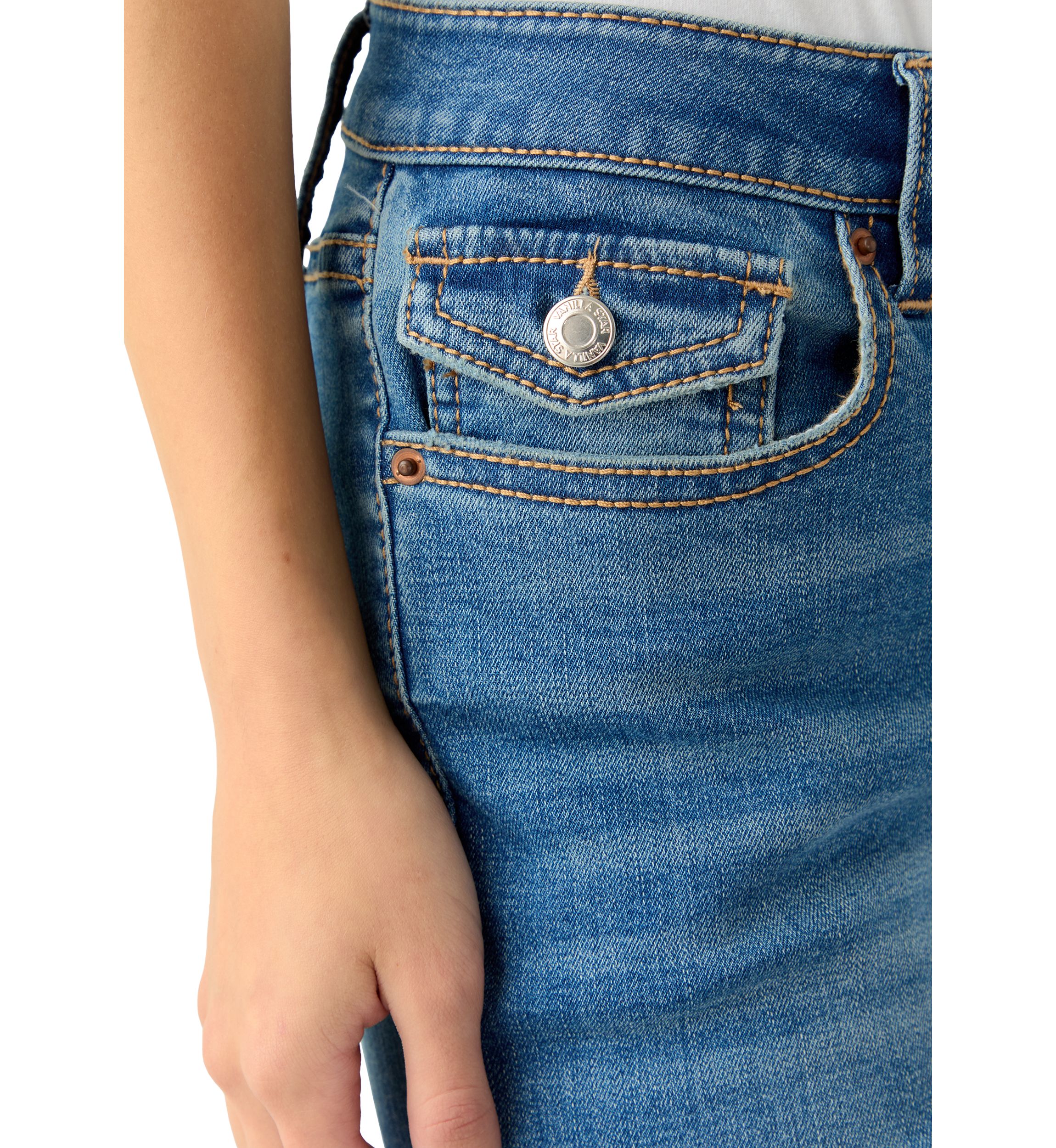 Womens Back Flap Boot Cut Jeans