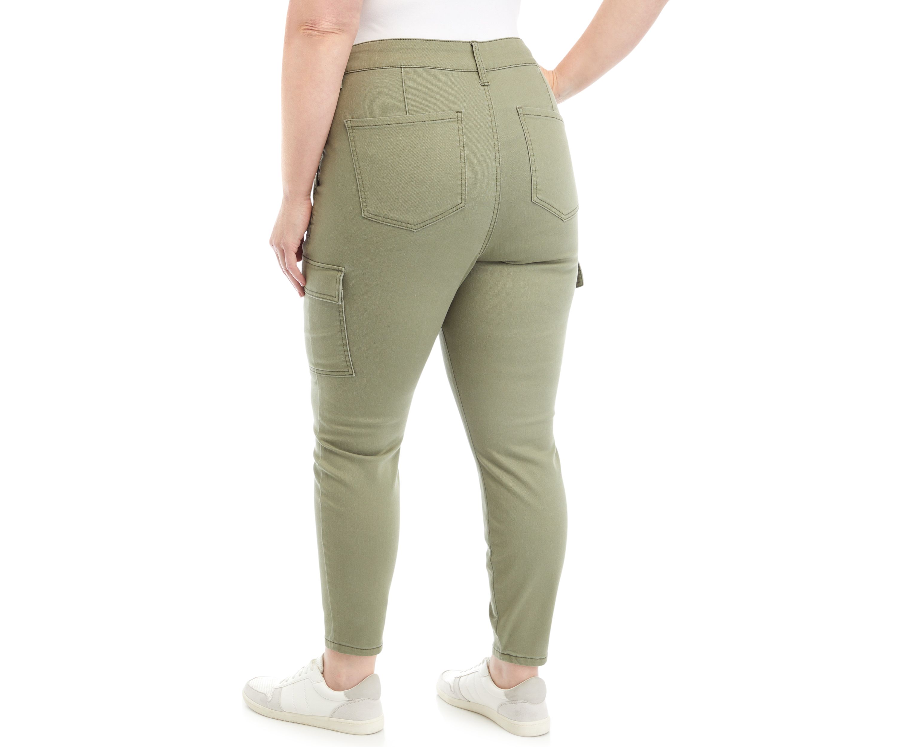 Plus Size Utility Skinny Cargo Pants