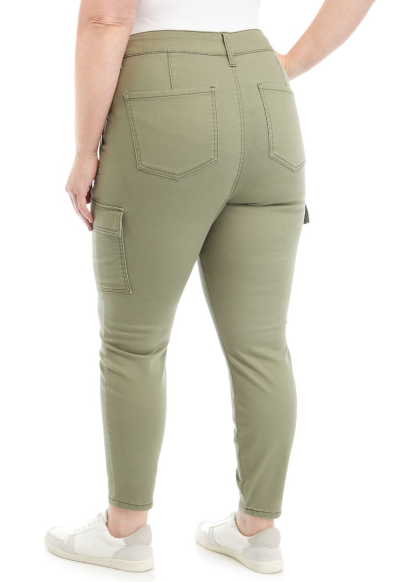 Plus Size Utility Skinny Cargo Pants