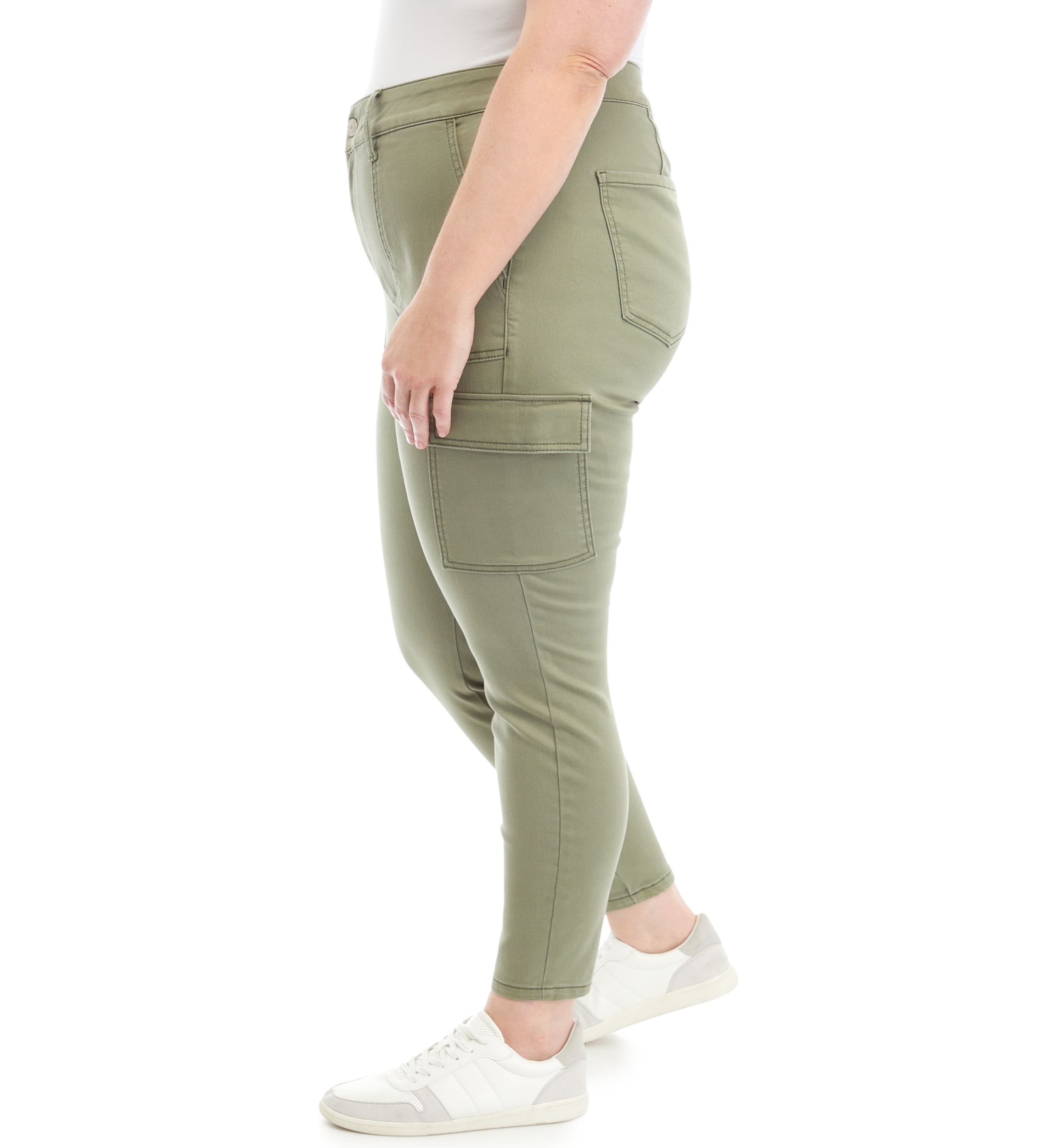 Plus Size Utility Skinny Cargo Pants
