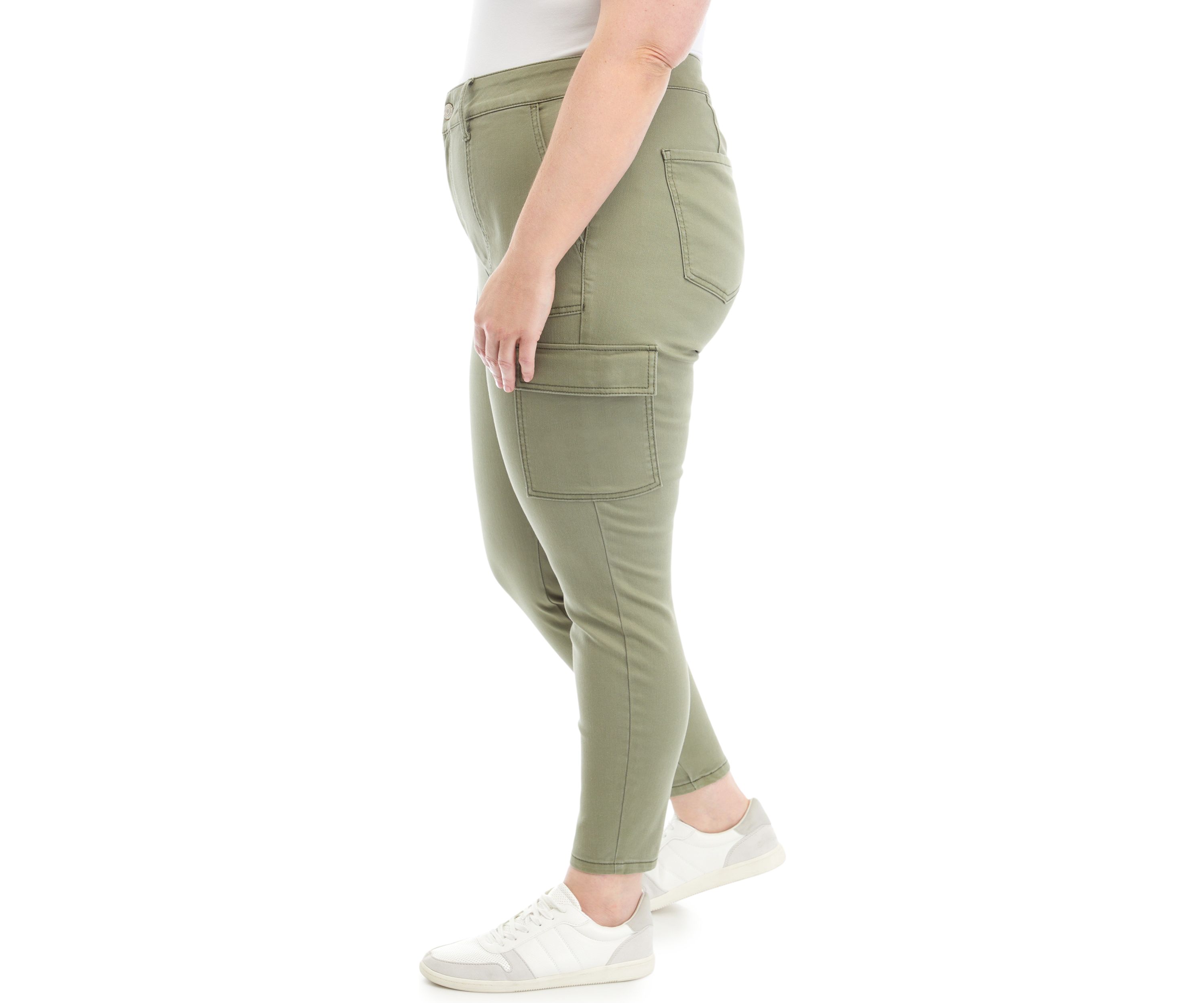Plus Size Utility Skinny Cargo Pants
