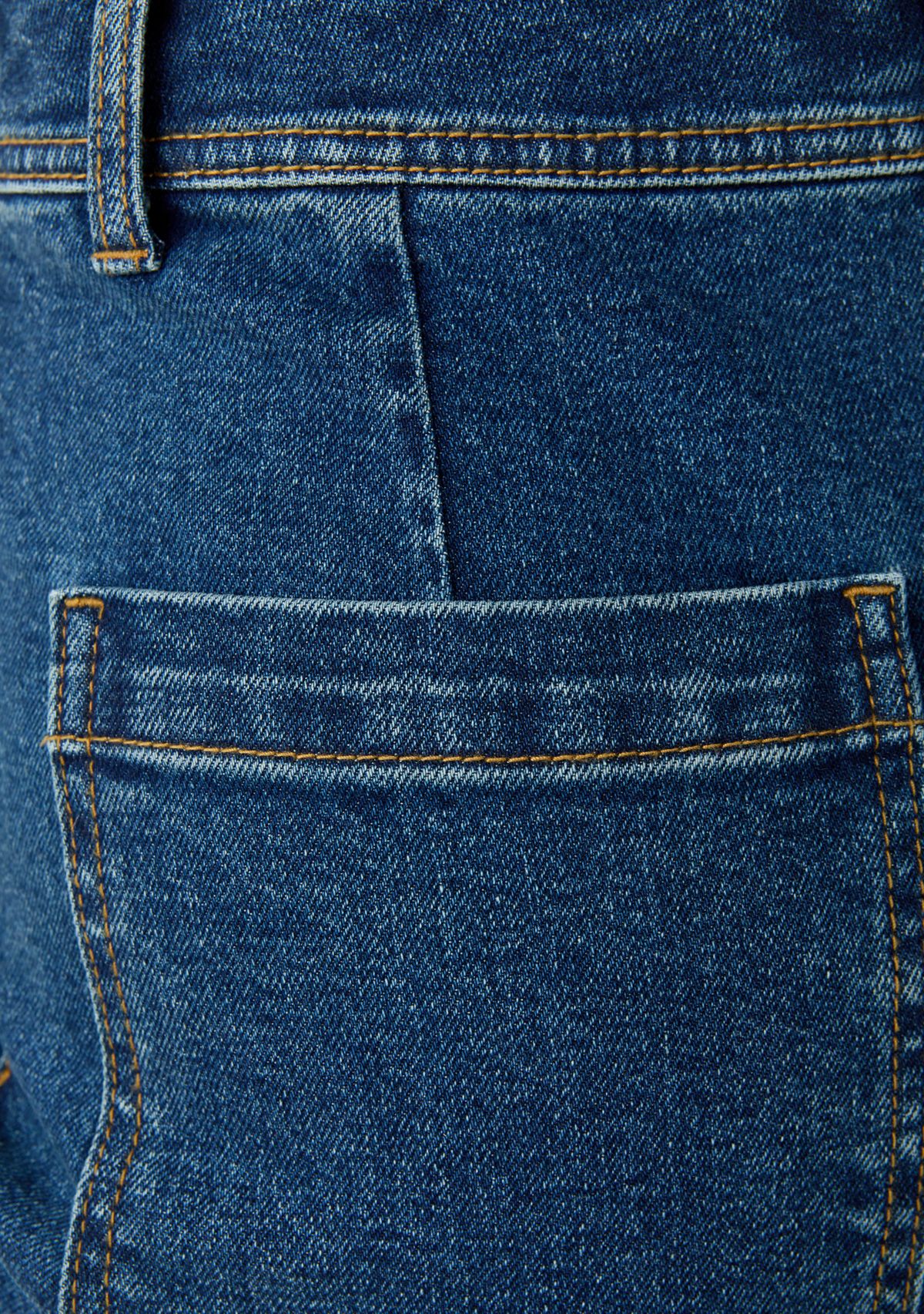 Womens Cropped Wide Leg Jeans