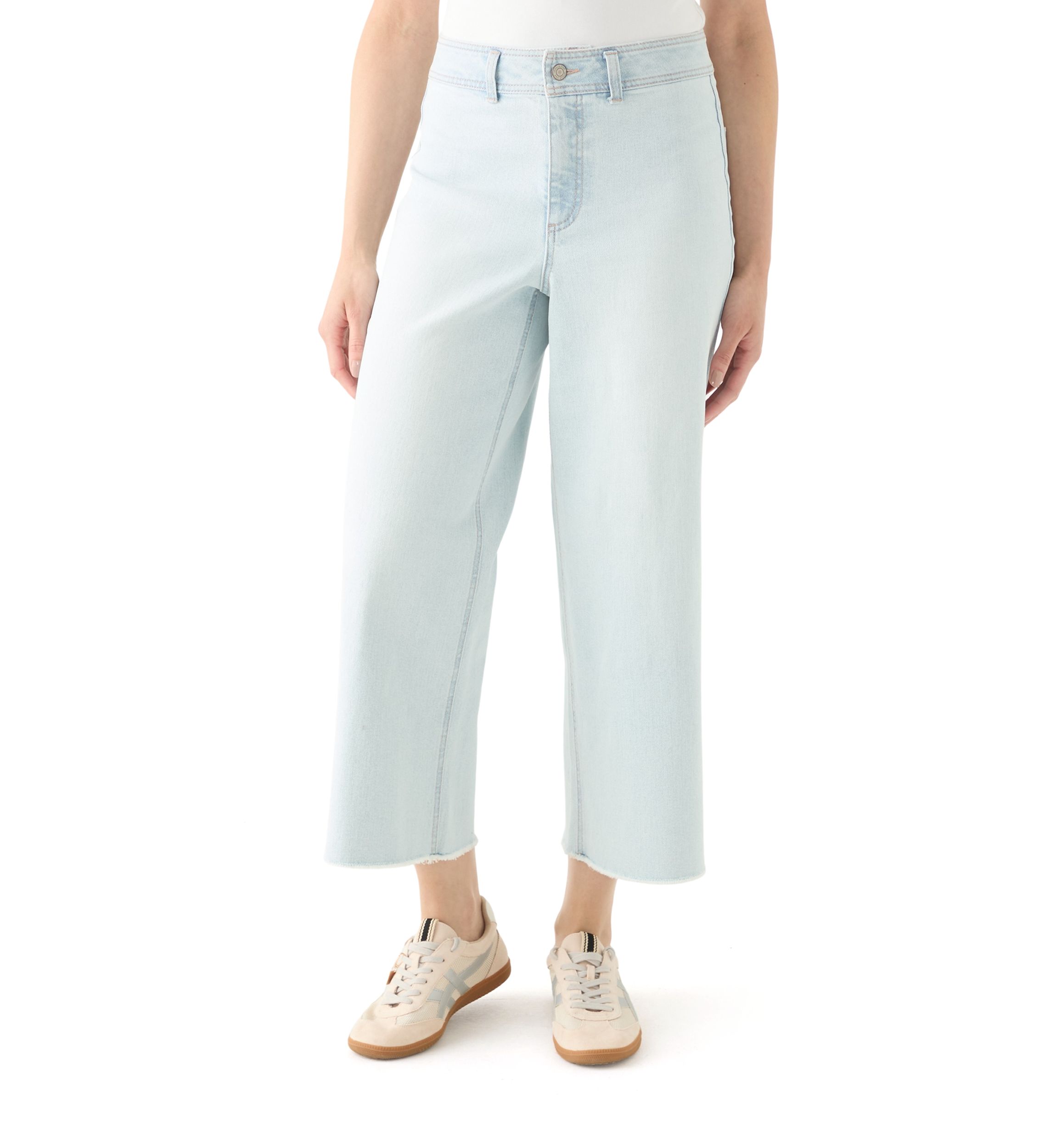 Womens High Rise Cropped Ankle Jeans