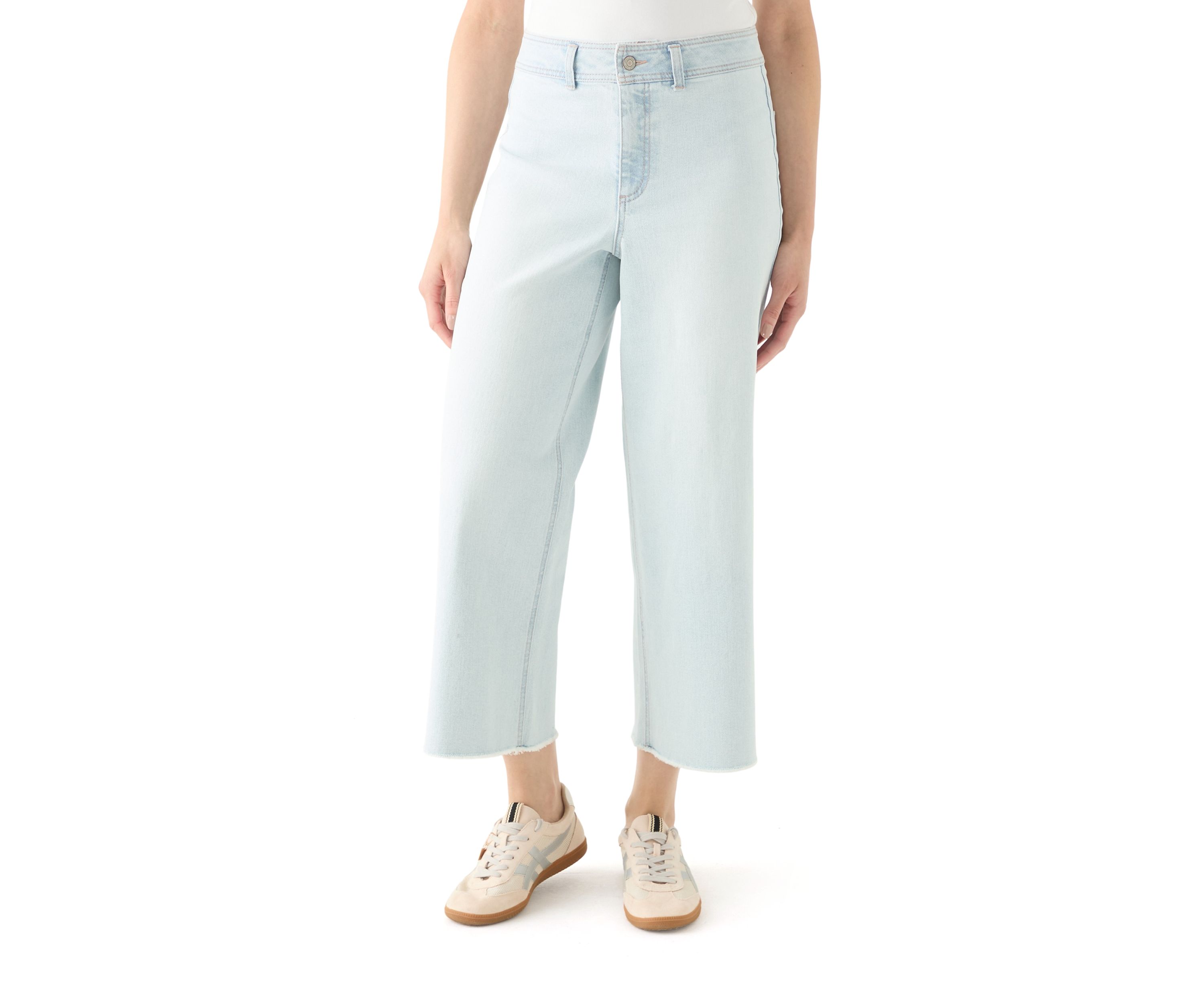 Womens High Rise Cropped Ankle Jeans