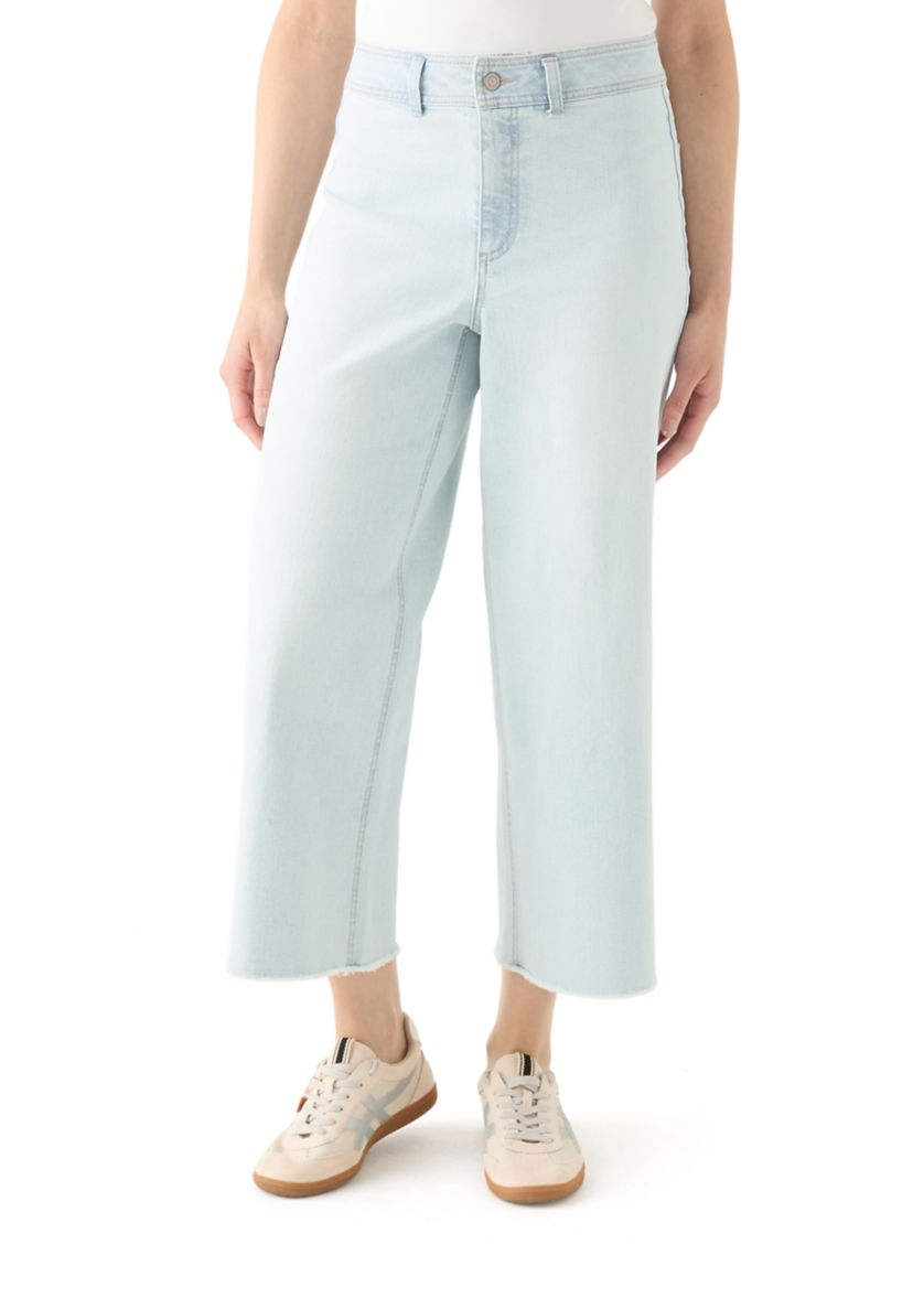 Womens High Rise Cropped Ankle Jeans