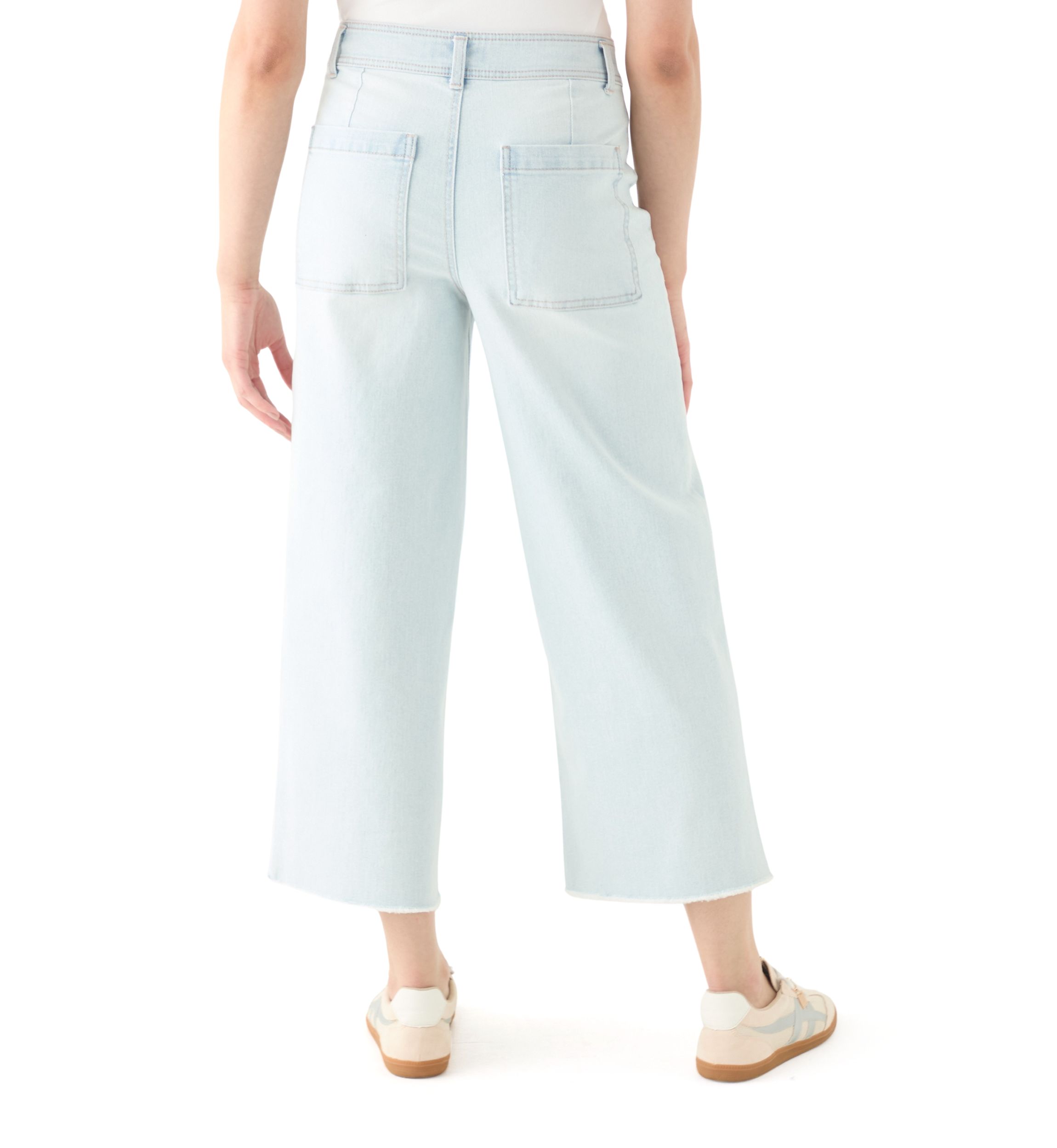 Womens High Rise Cropped Ankle Jeans