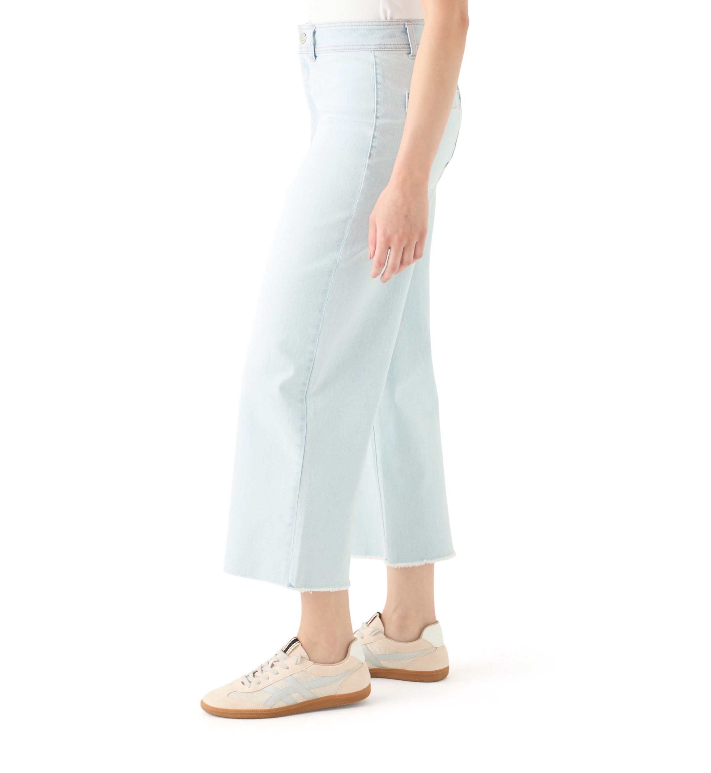 Womens High Rise Cropped Ankle Jeans