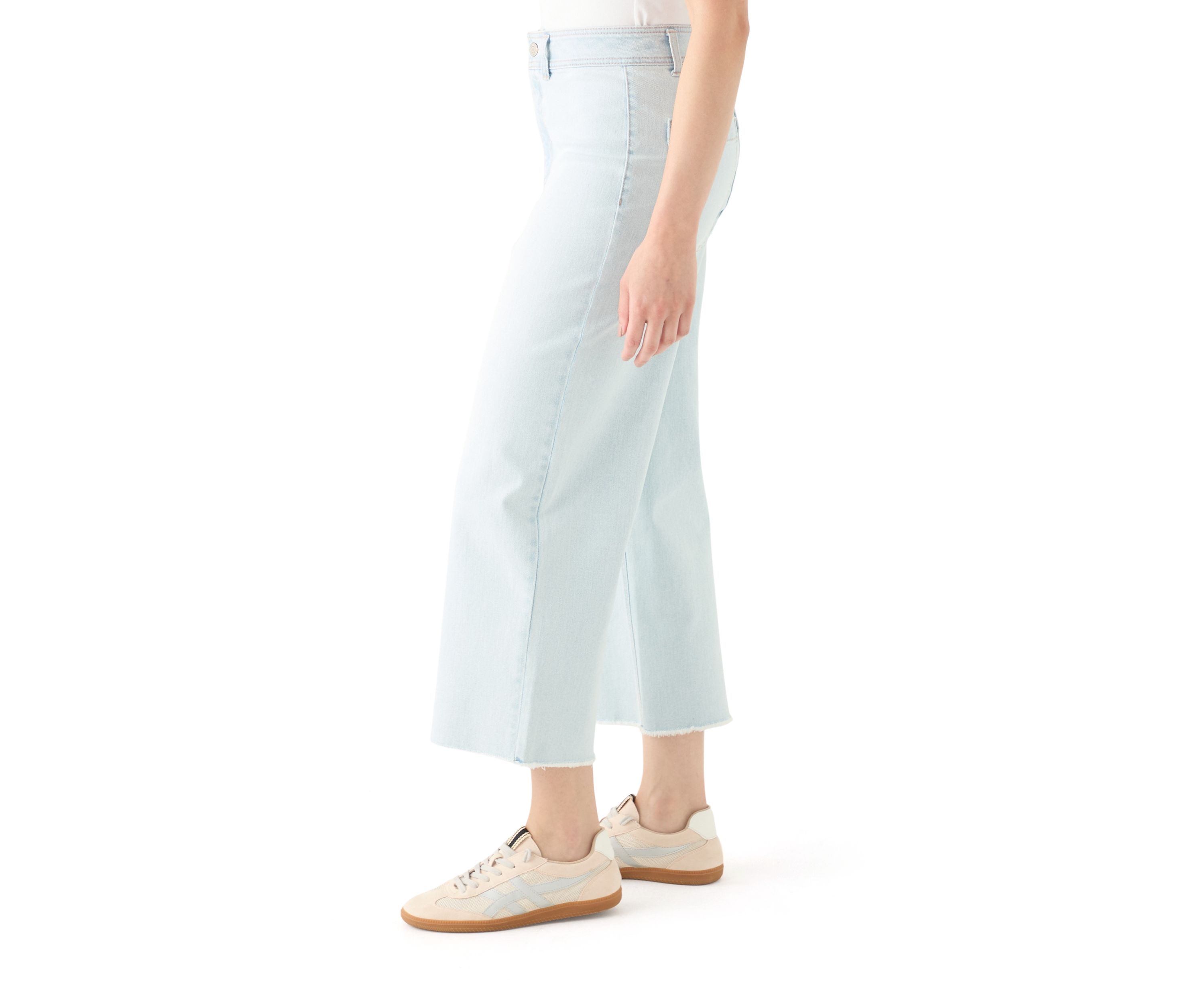 Womens High Rise Cropped Ankle Jeans