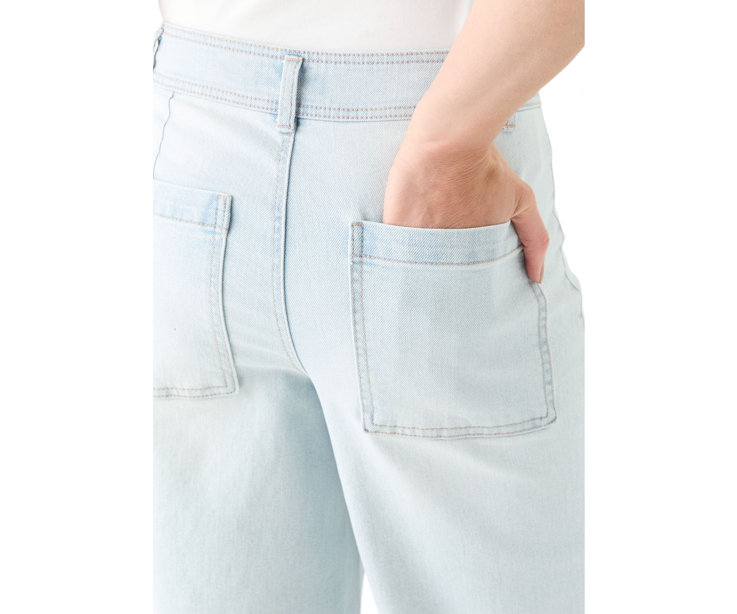 Womens High Rise Cropped Ankle Jeans