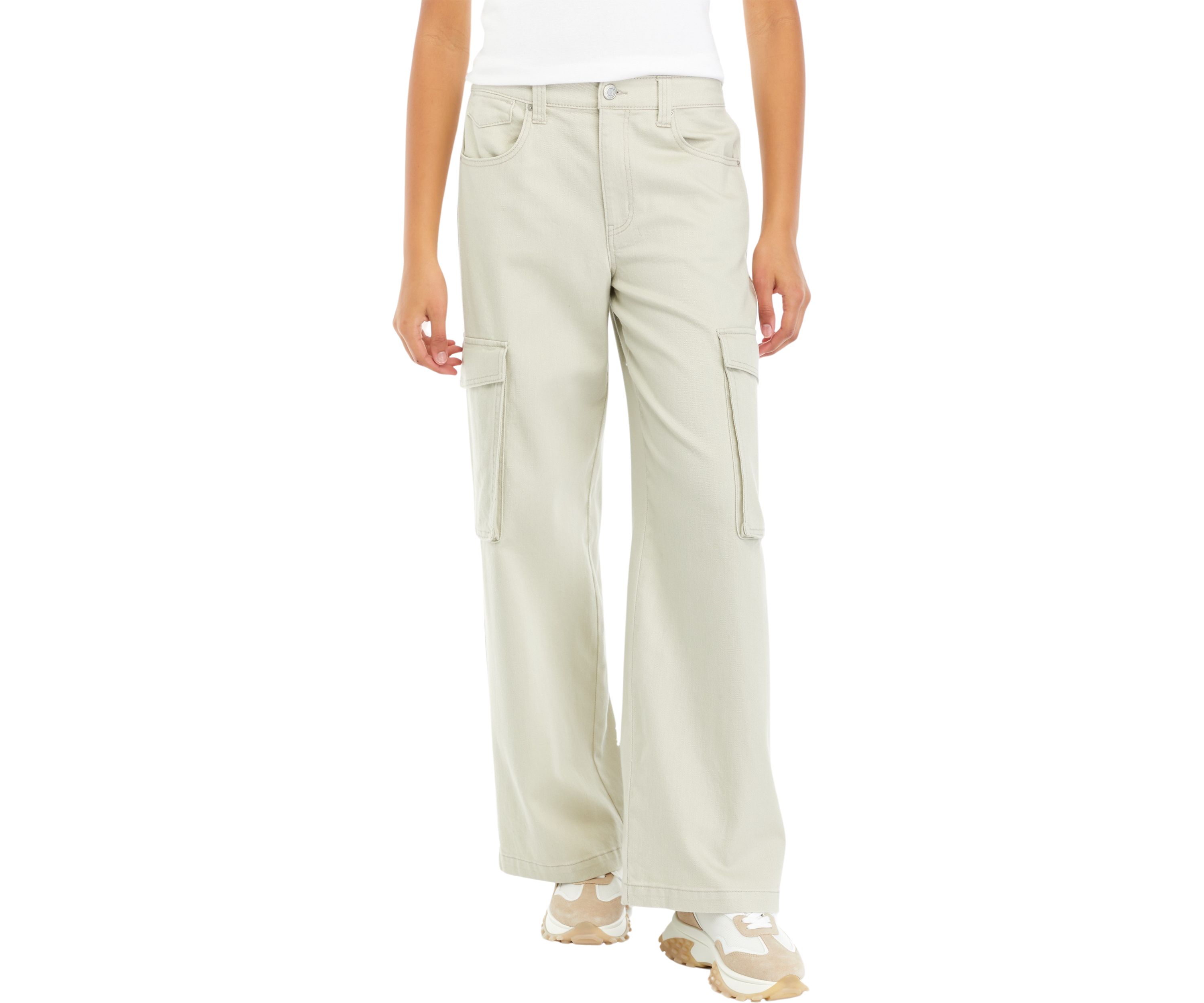 Juniors Wide Leg Cargo Pants