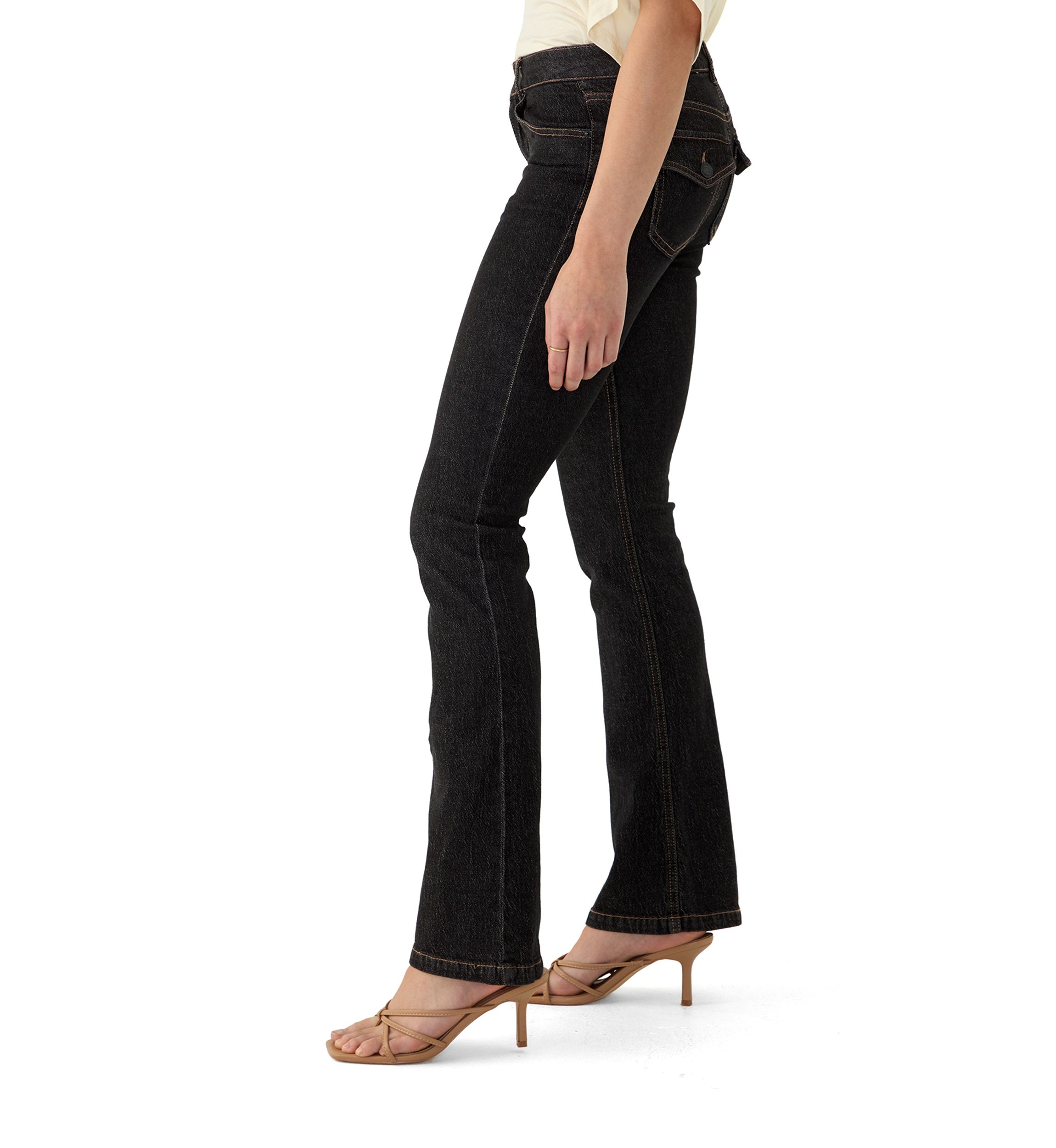 Womens Back Flap Bootcut Jeans