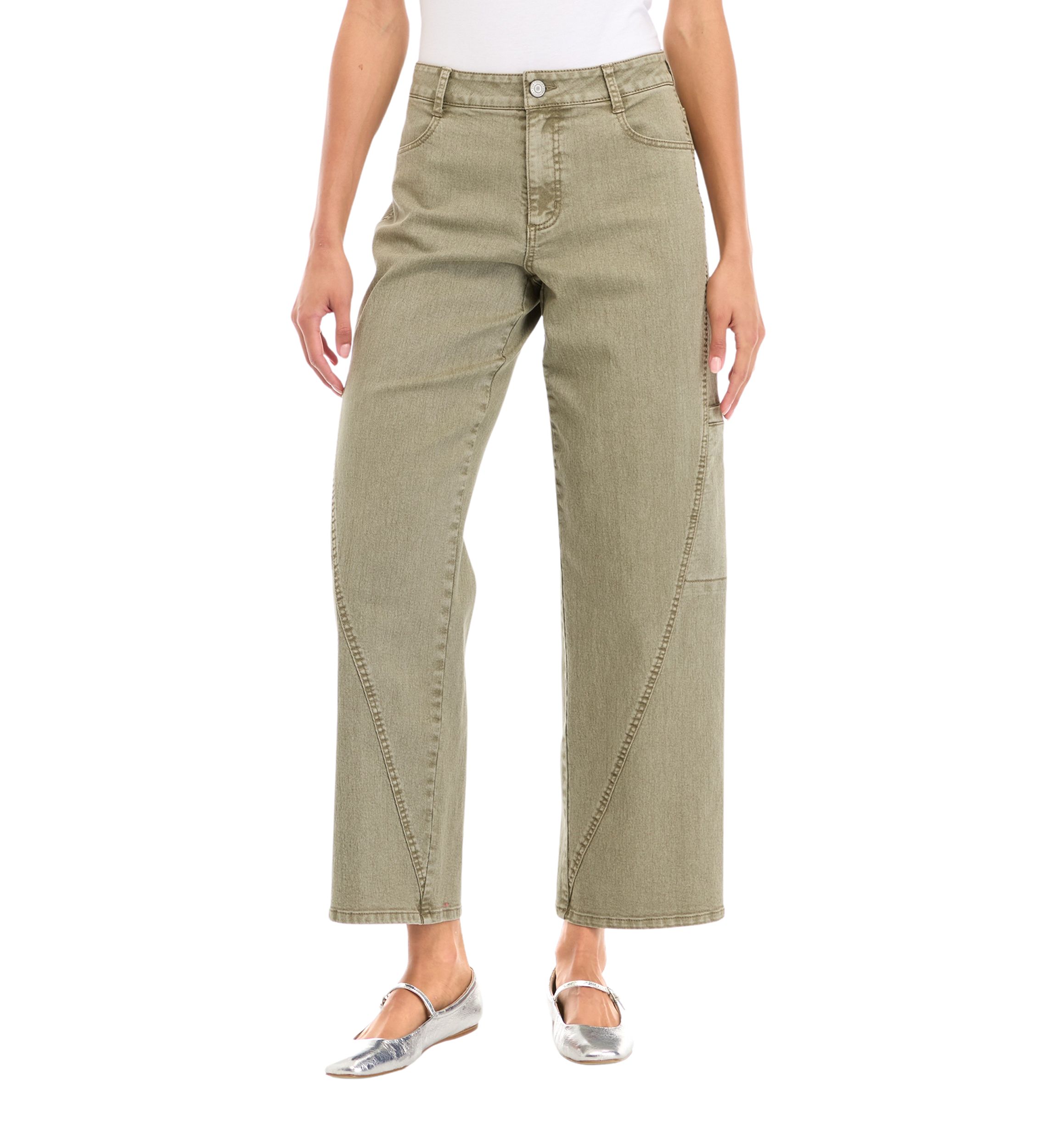 Womens Curved Seam Jeans 