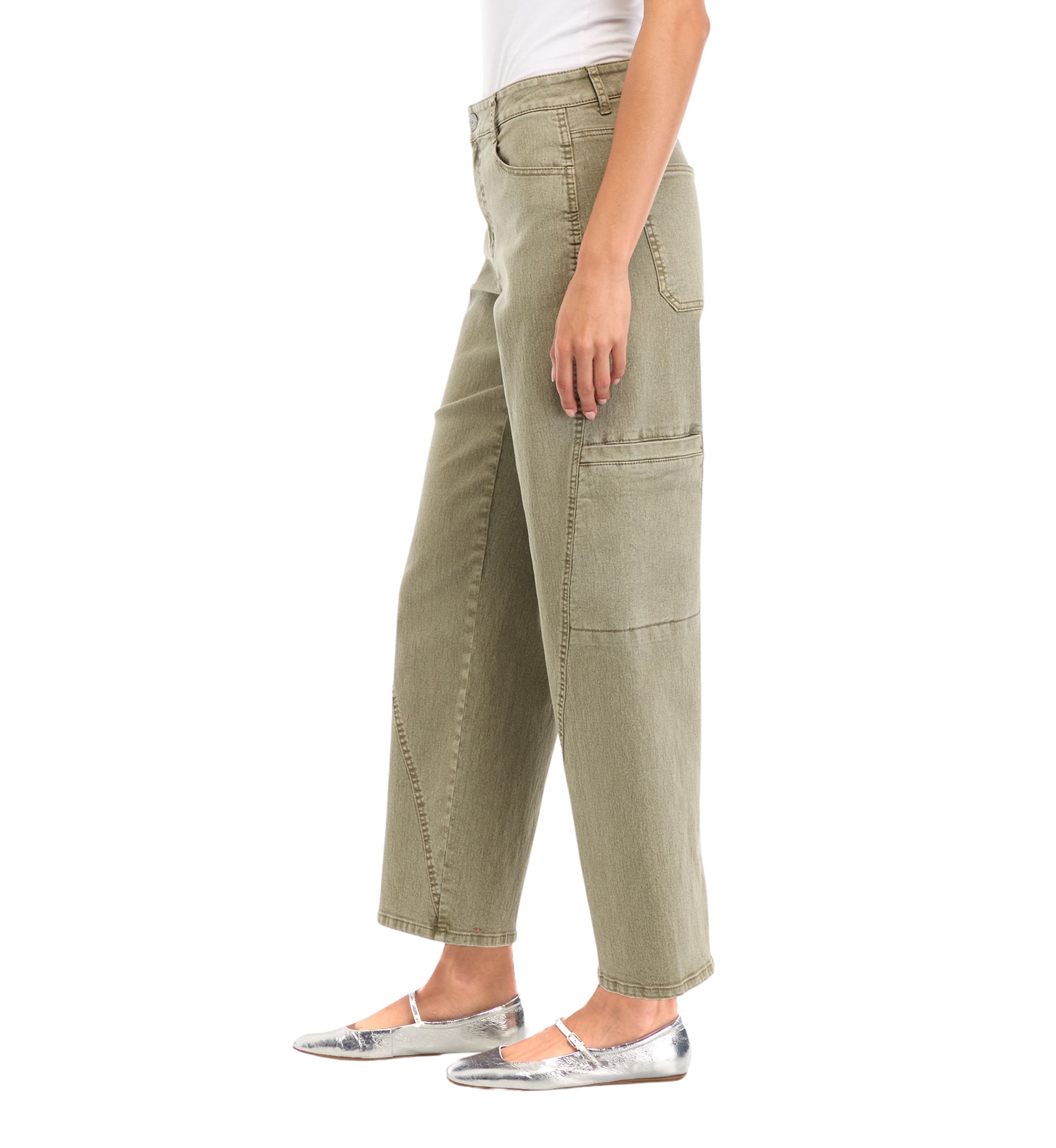 Womens Curved Seam Jeans 
