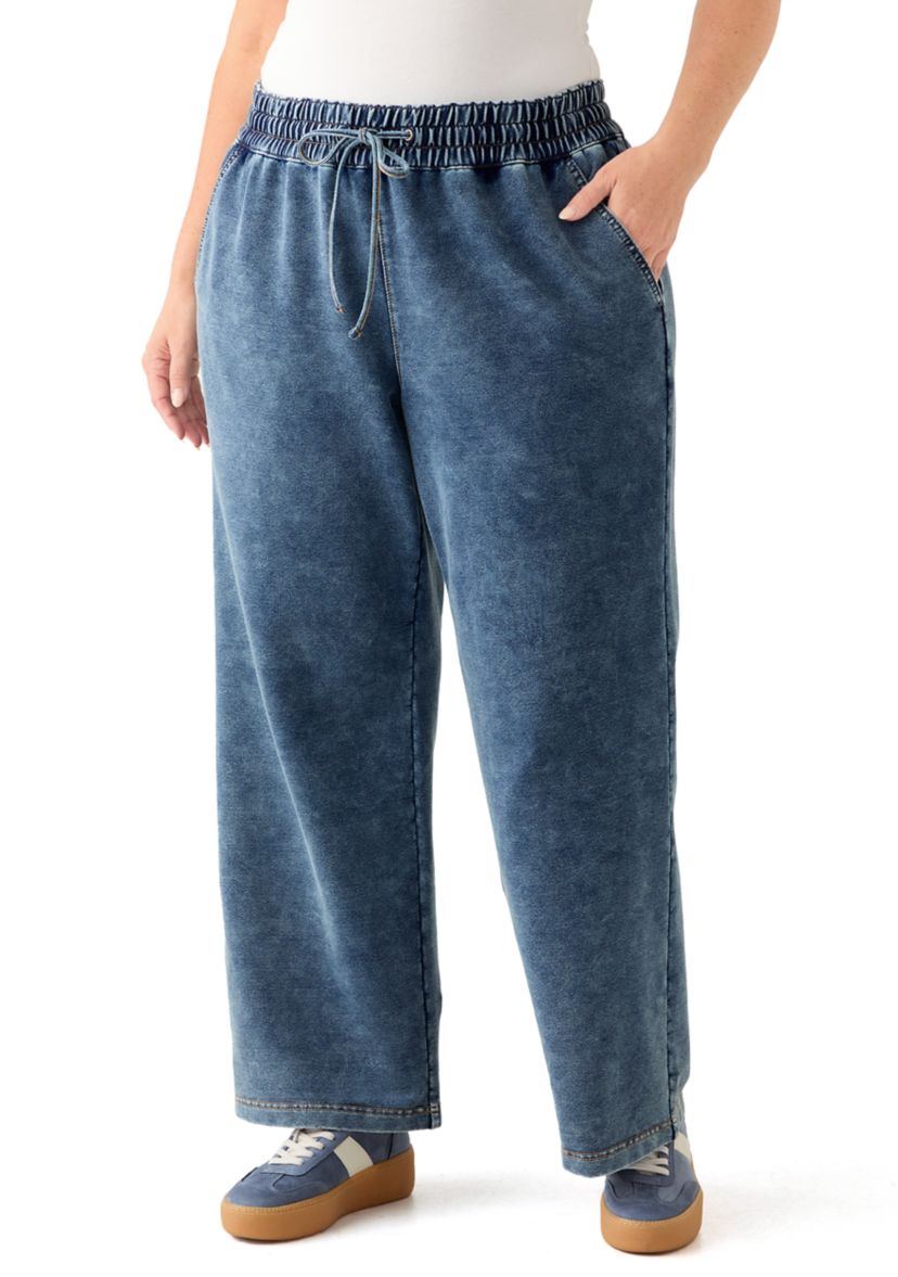 Womens Cozy Pull-On Jeans