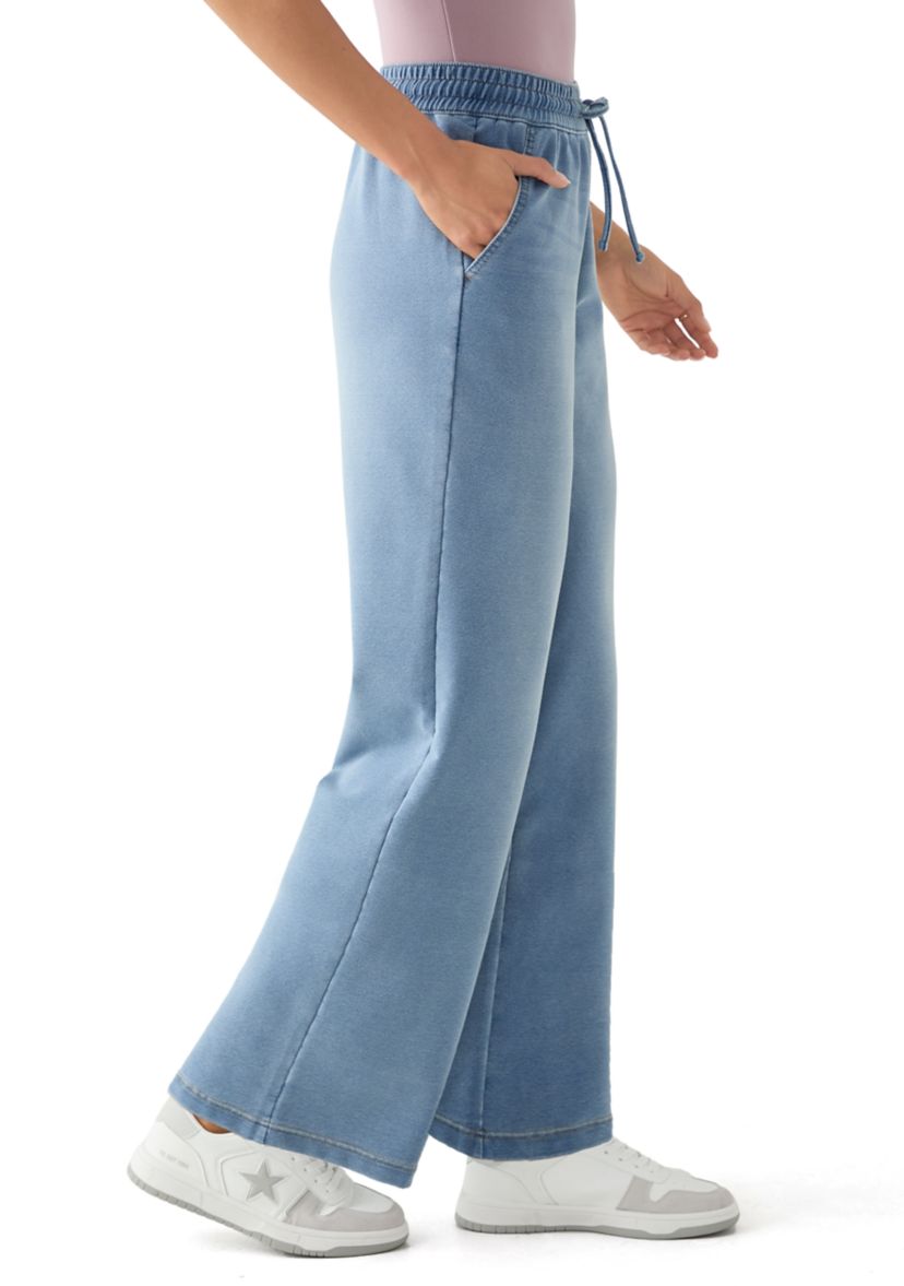 Womens Ultra Cozy Denim Pull On Pants