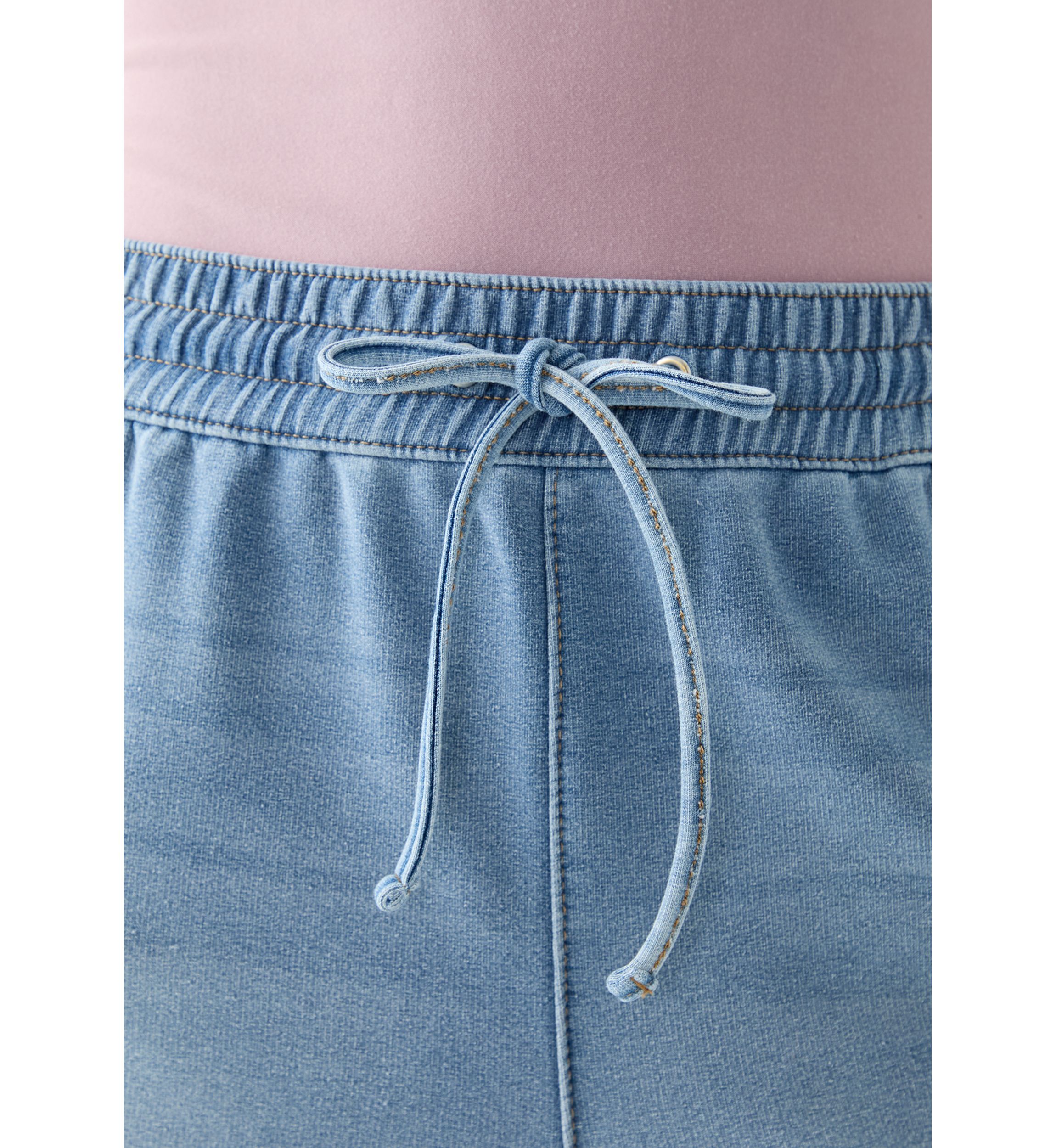 Womens Ultra Cozy Denim Pull On Pants