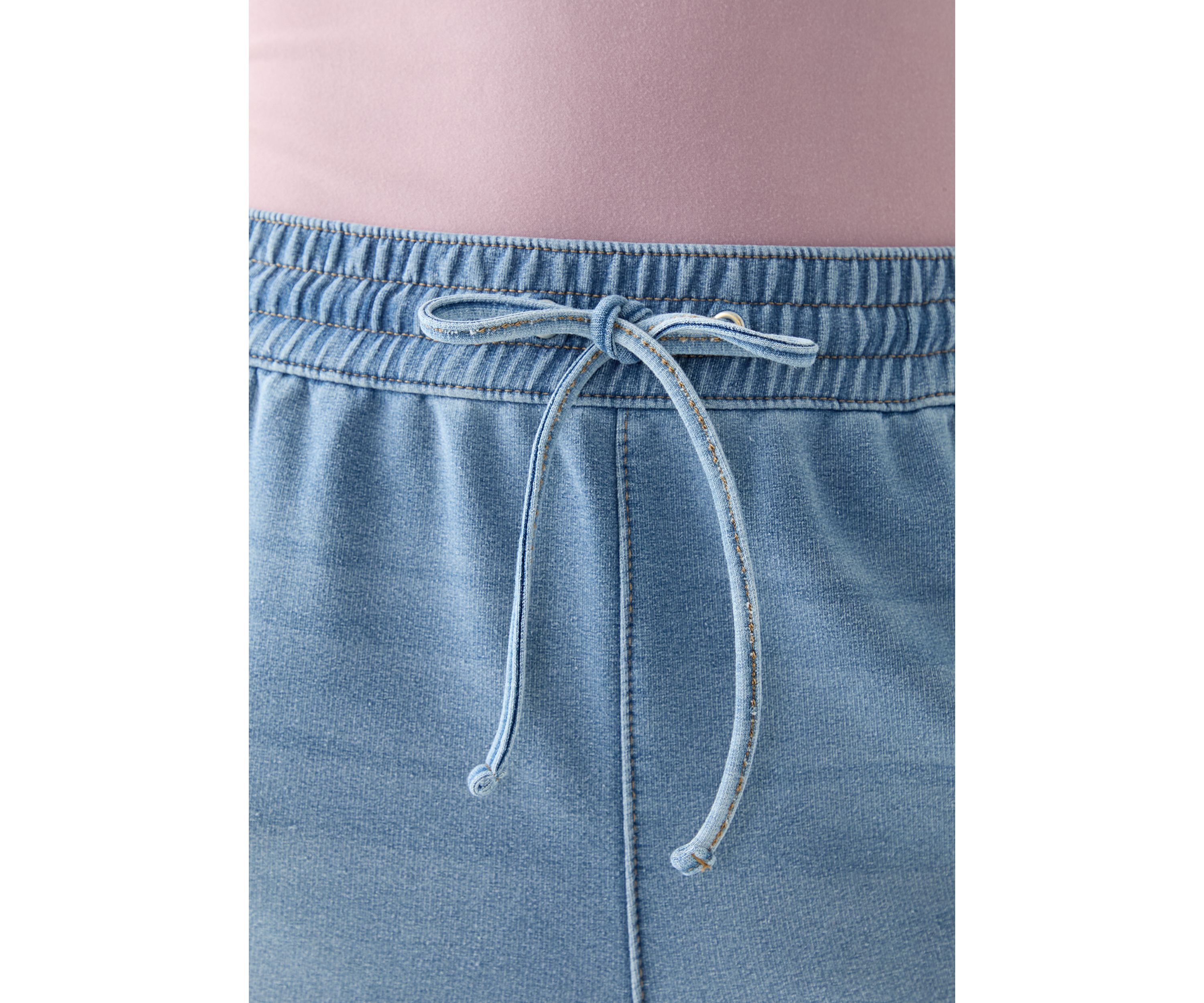 Womens Ultra Cozy Denim Pull On Pants